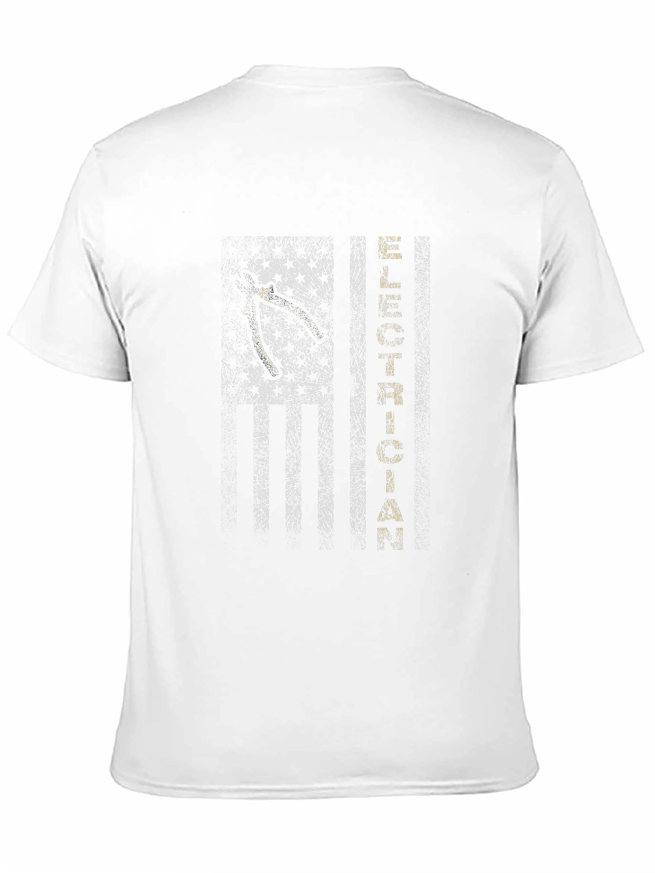 Electrician Flag Graphic T-Shirt - Black