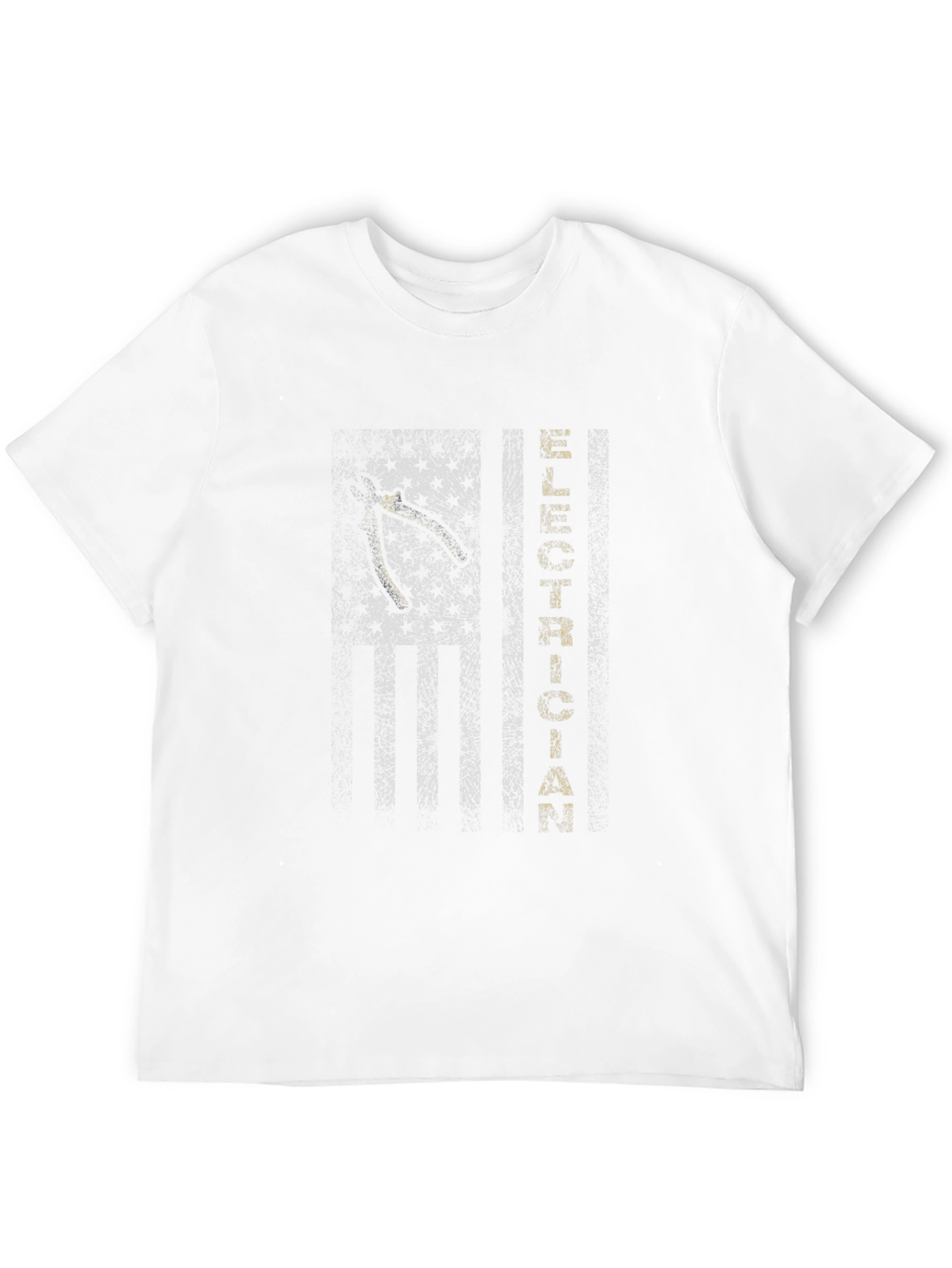 Electrician Flag Graphic T-Shirt - Black