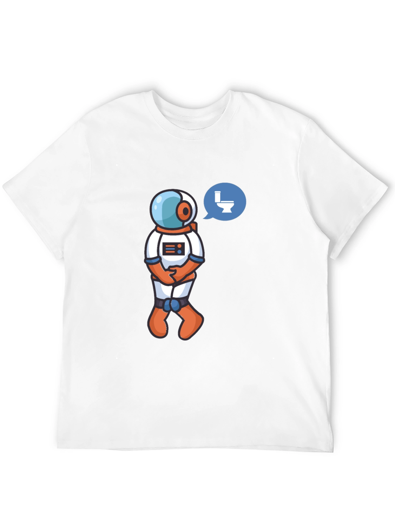 Astronaut Toilet Humor T-Shirt - Black