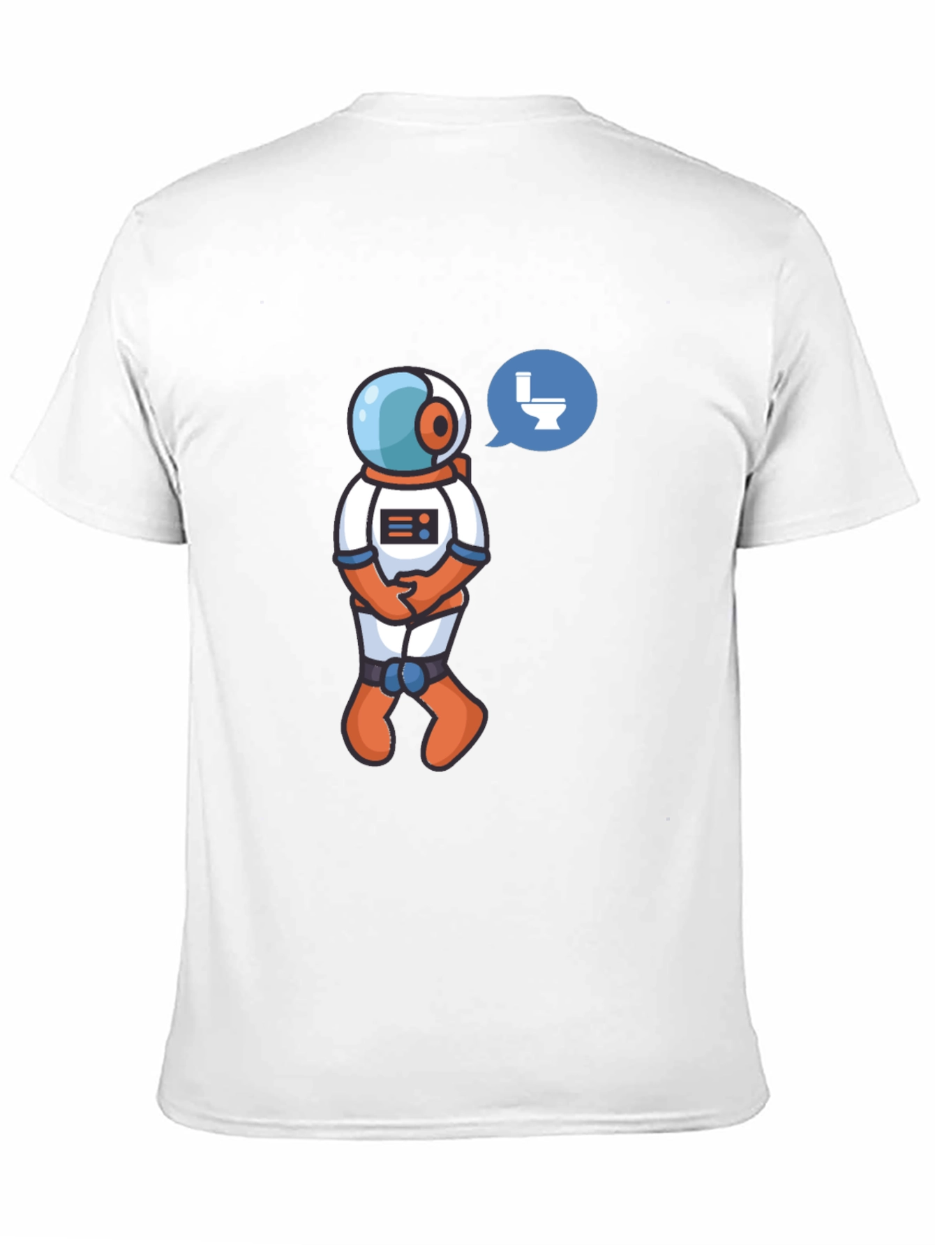 Astronaut Toilet Humor T-Shirt - Black
