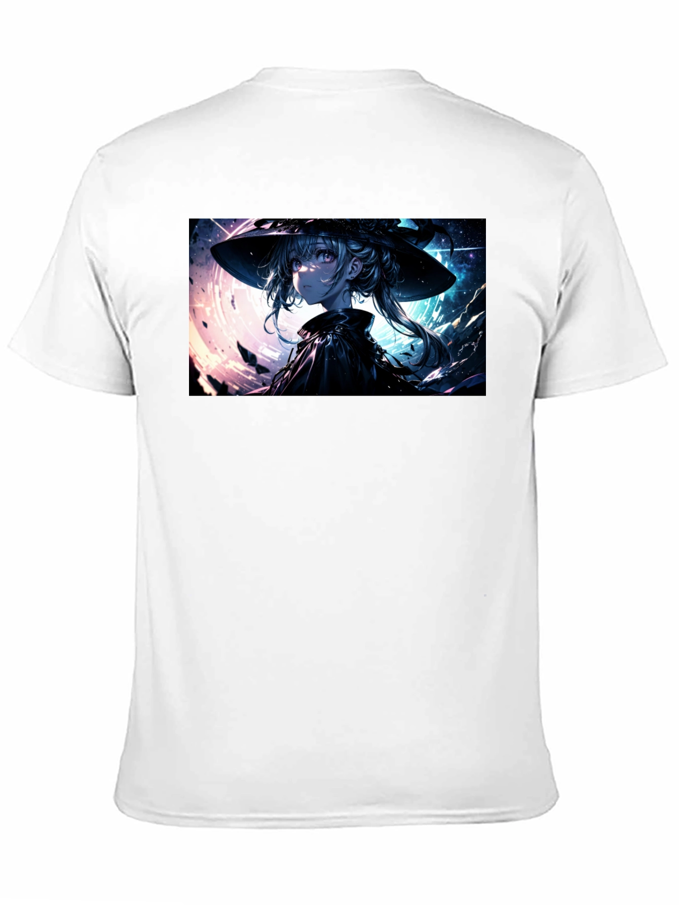 Anime Witch Graphic Black T-Shirt