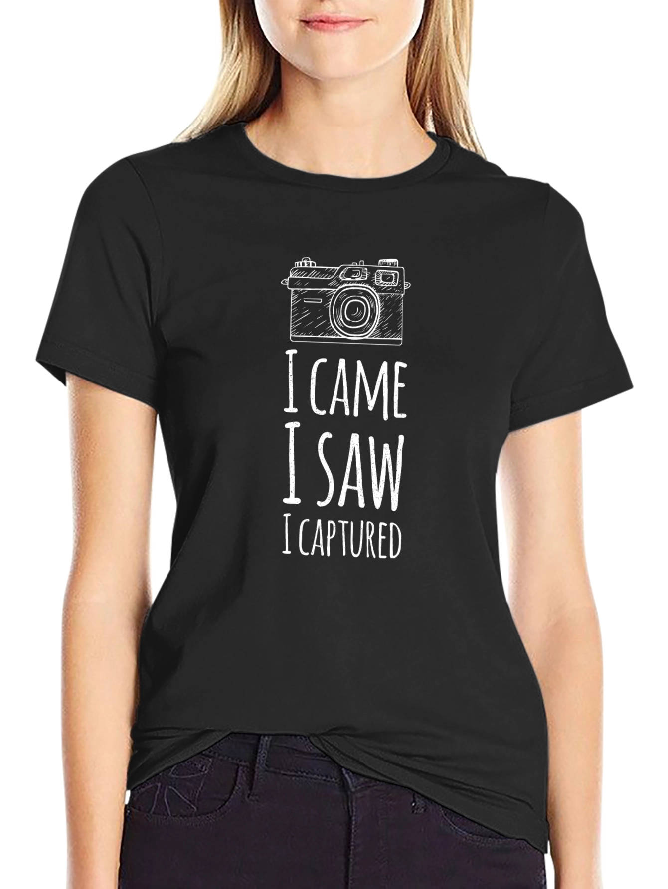 I Came I Saw I Captured Camera Graphic Tee