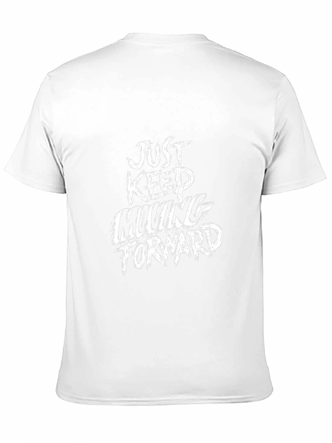Inspirational Graphic Print Tee - Keep Moving Forward