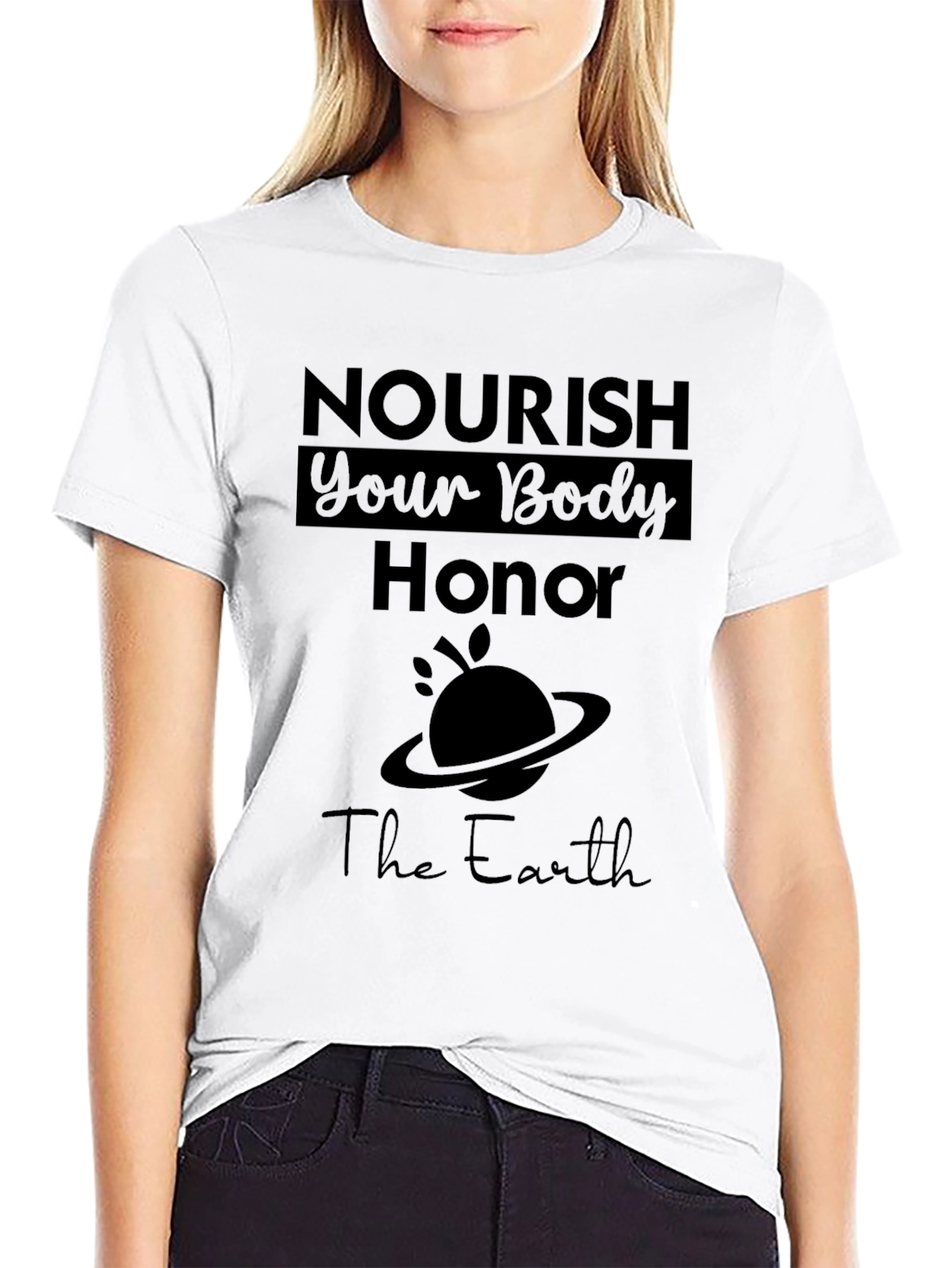 Nourish Your Body Honor the Earth Graphic Tee