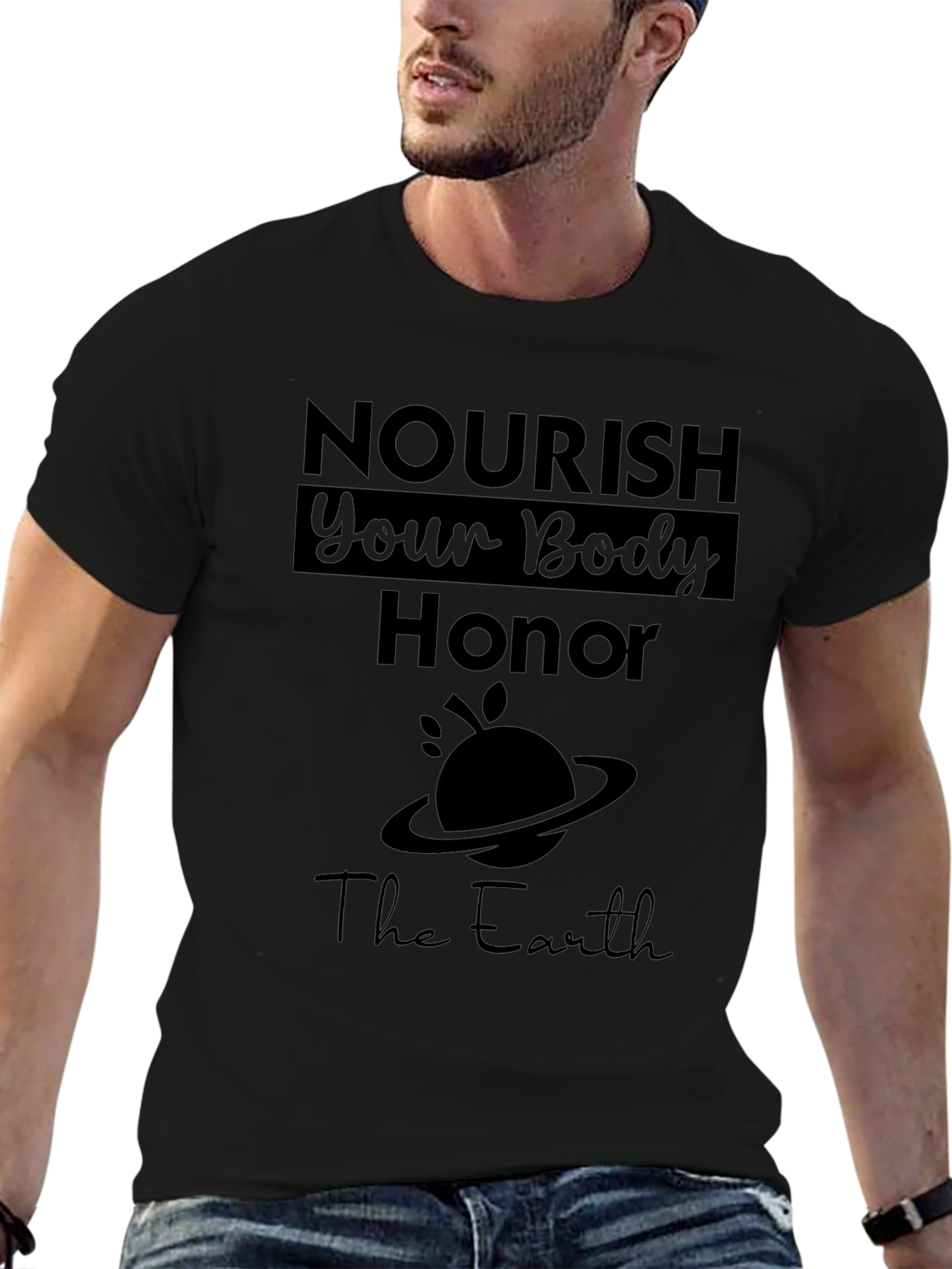 Nourish Your Body Honor the Earth Graphic Tee