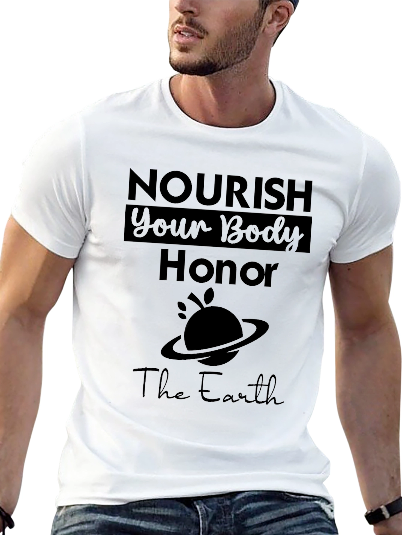Nourish Your Body Honor the Earth Graphic Tee