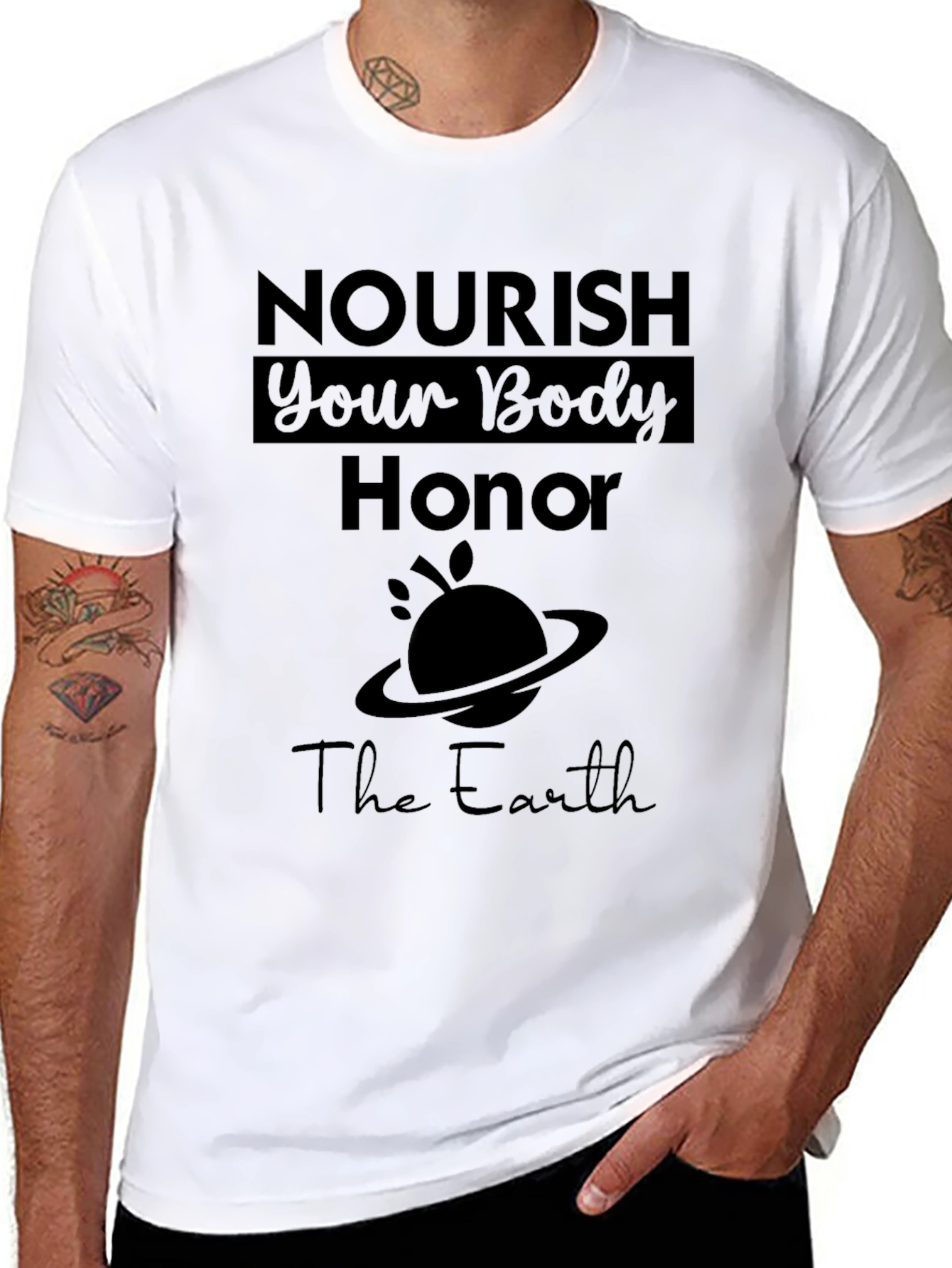 Nourish Your Body Honor the Earth Graphic Tee