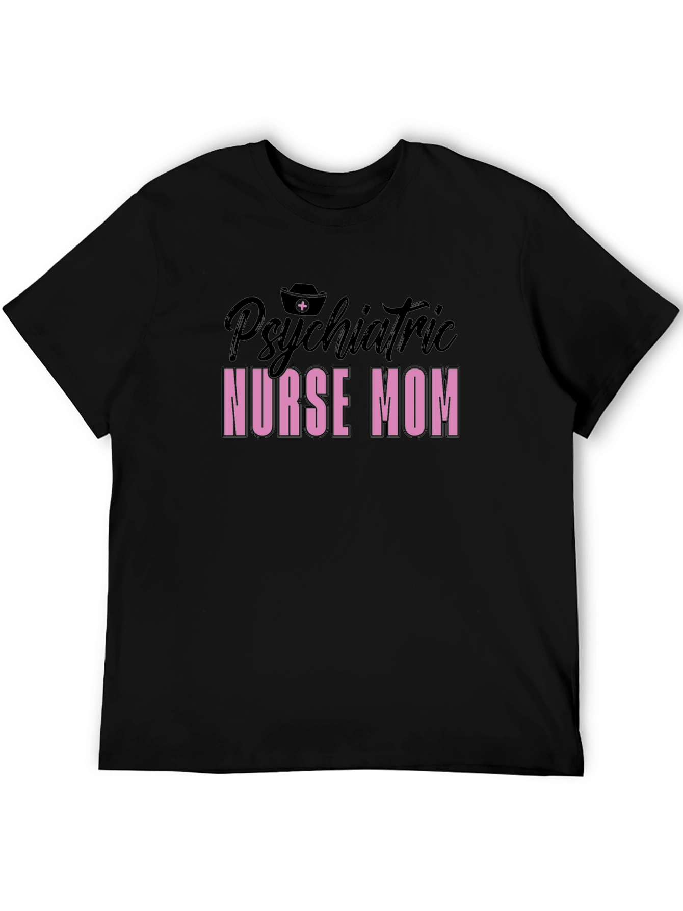 Psychiatric Nurse Mom T-Shirt - Black