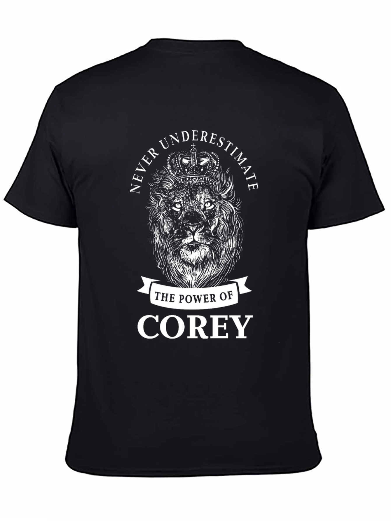 Never Underestimate Corey Lion Graphic T-Shirt