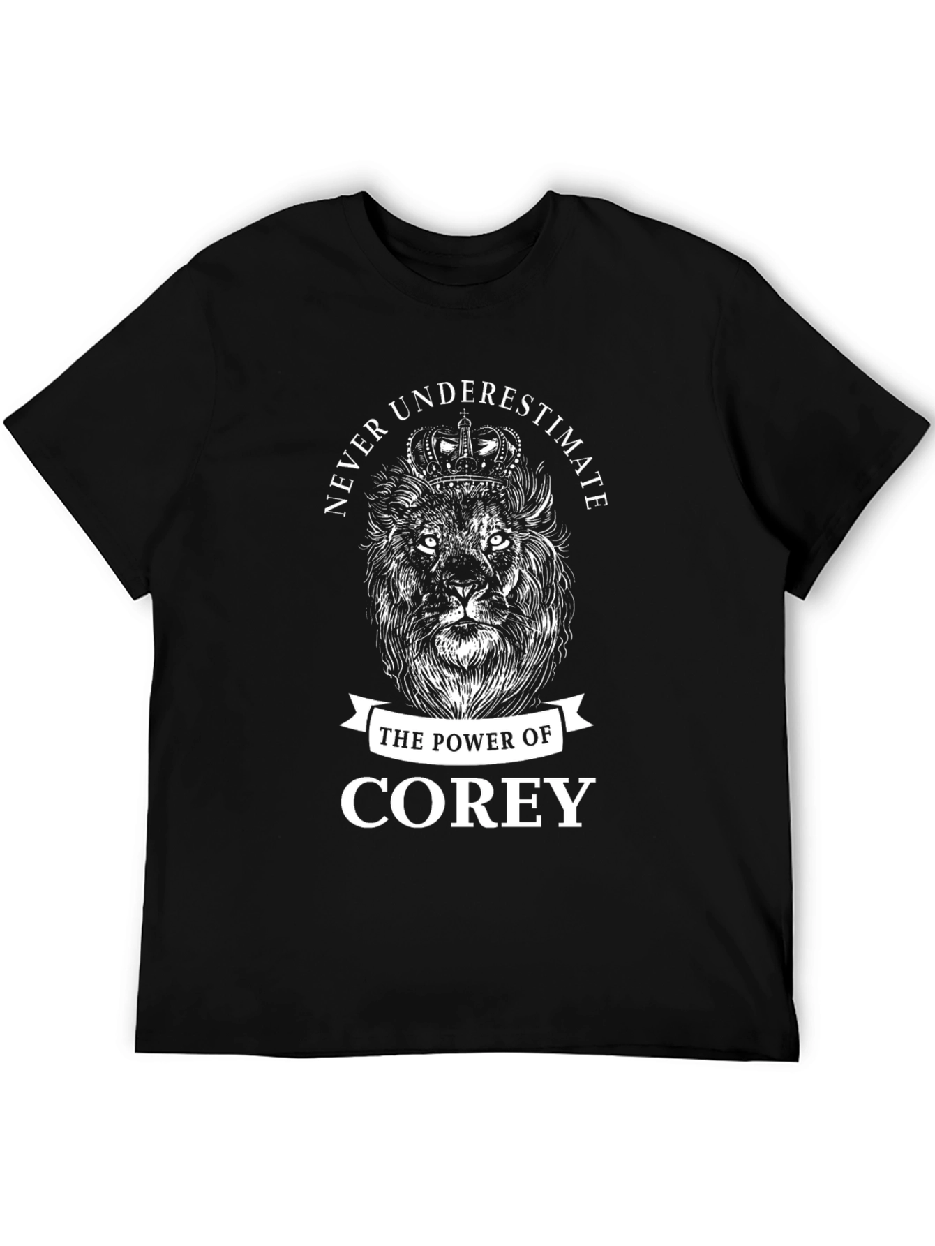 Never Underestimate Corey Lion Graphic T-Shirt