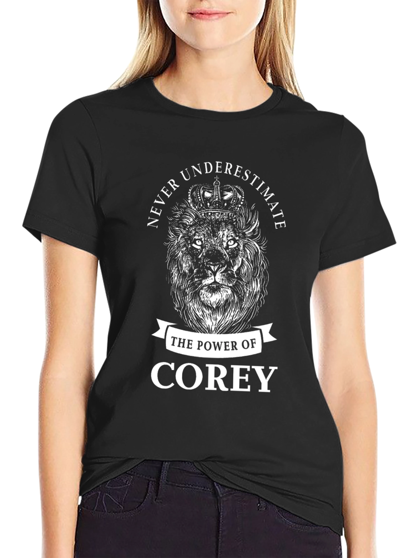 Never Underestimate Corey Lion Graphic T-Shirt