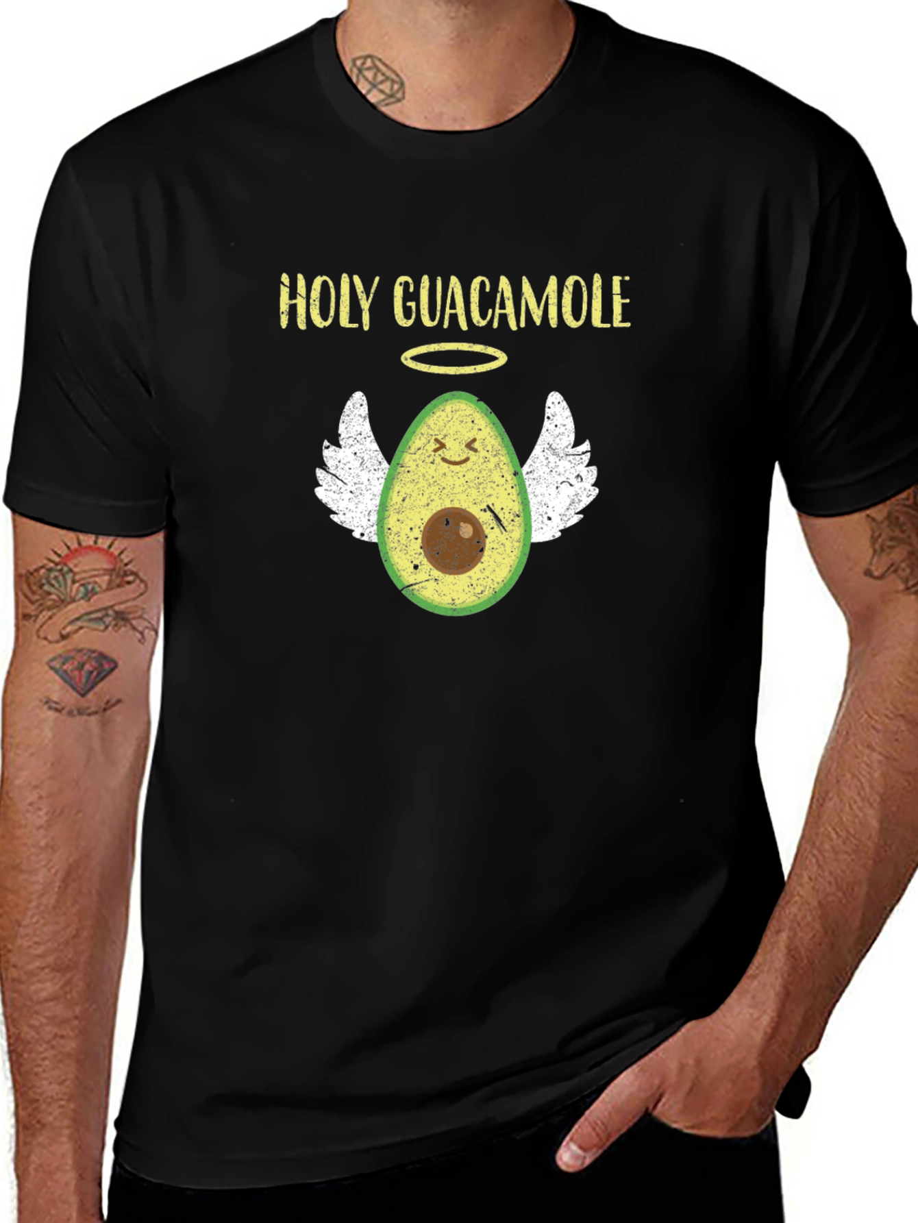 Holy Guacamole T-Shirt Funny Avocado Angel Tee