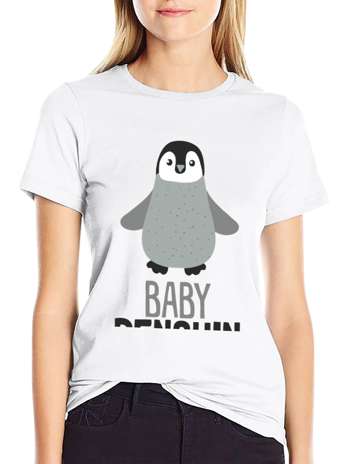 Baby Penguin Graphic Tee - Cute Animal T-Shirt