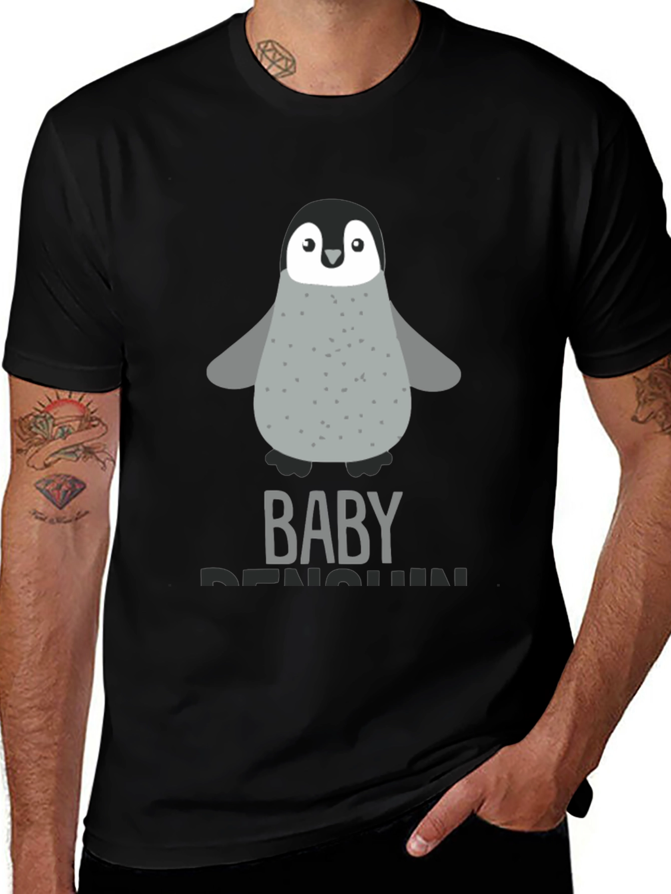 Baby Penguin Graphic Tee - Cute Animal T-Shirt