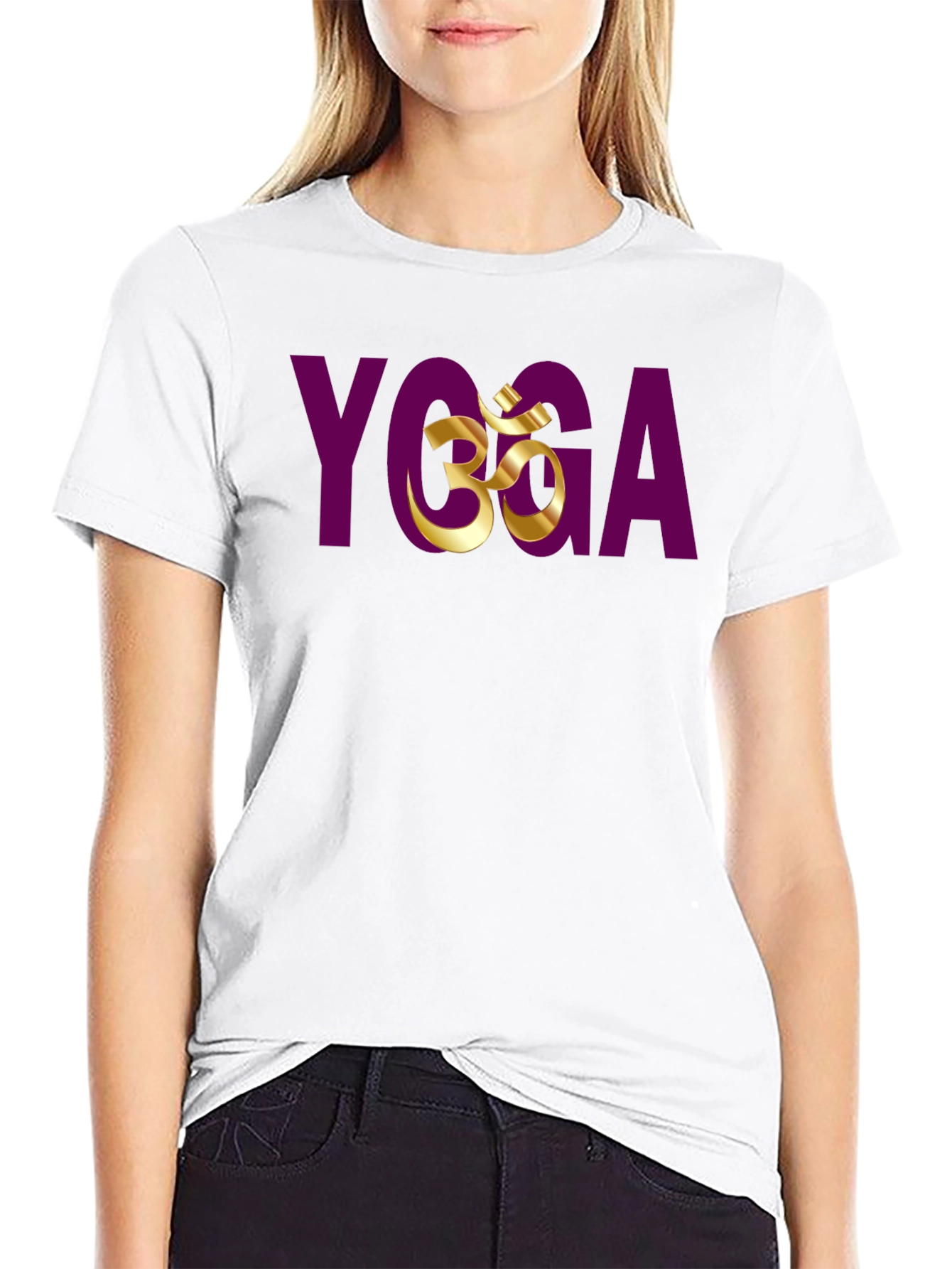 Yoga Om Symbol Graphic T-Shirt