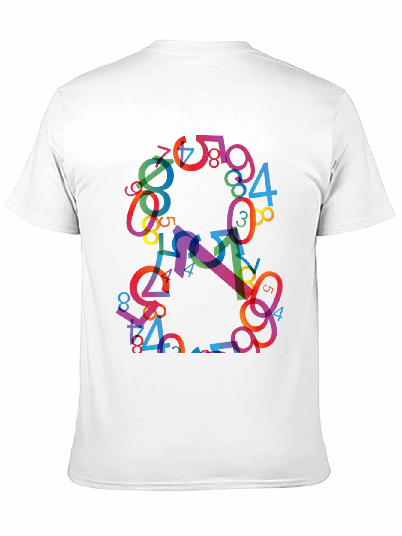 Abstract Number Graphic T-Shirt
