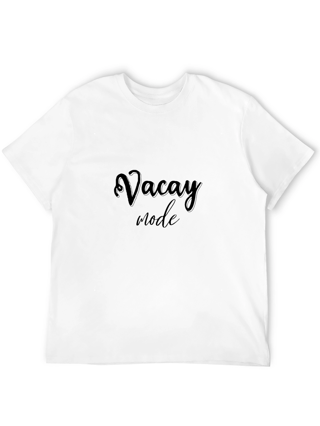 Vacay Mode T-Shirt - Soft Cotton Black Tee