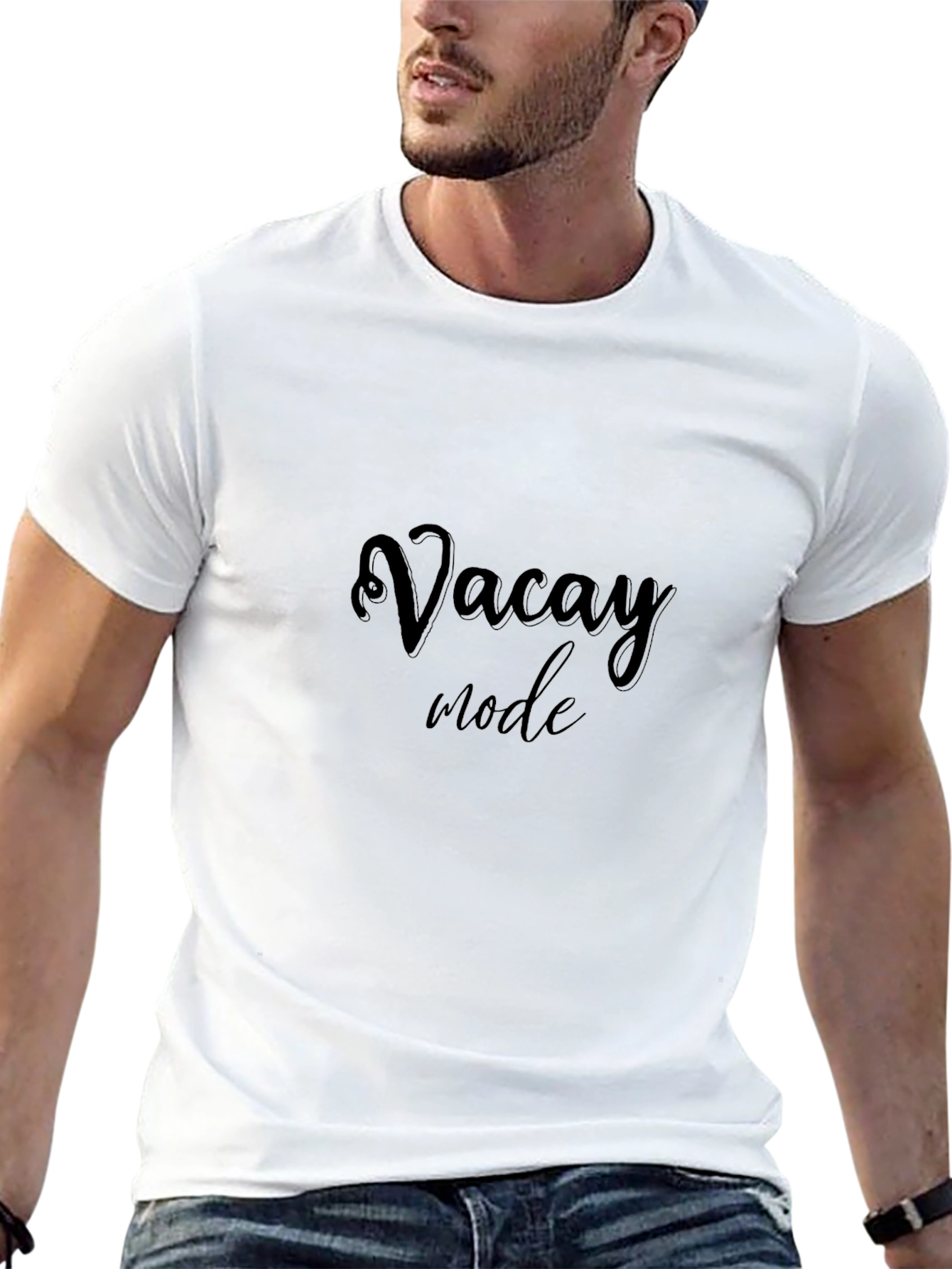 Vacay Mode T-Shirt - Soft Cotton Black Tee