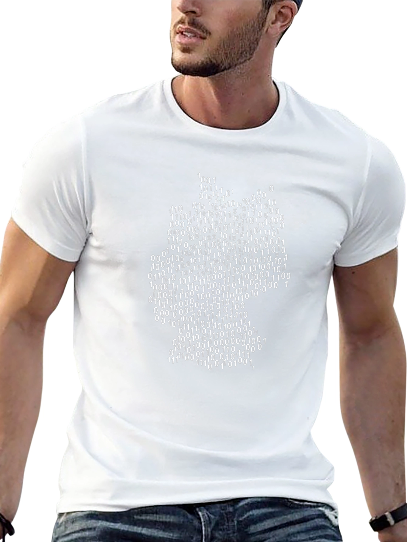 Binary Code Germany Map T-Shirt