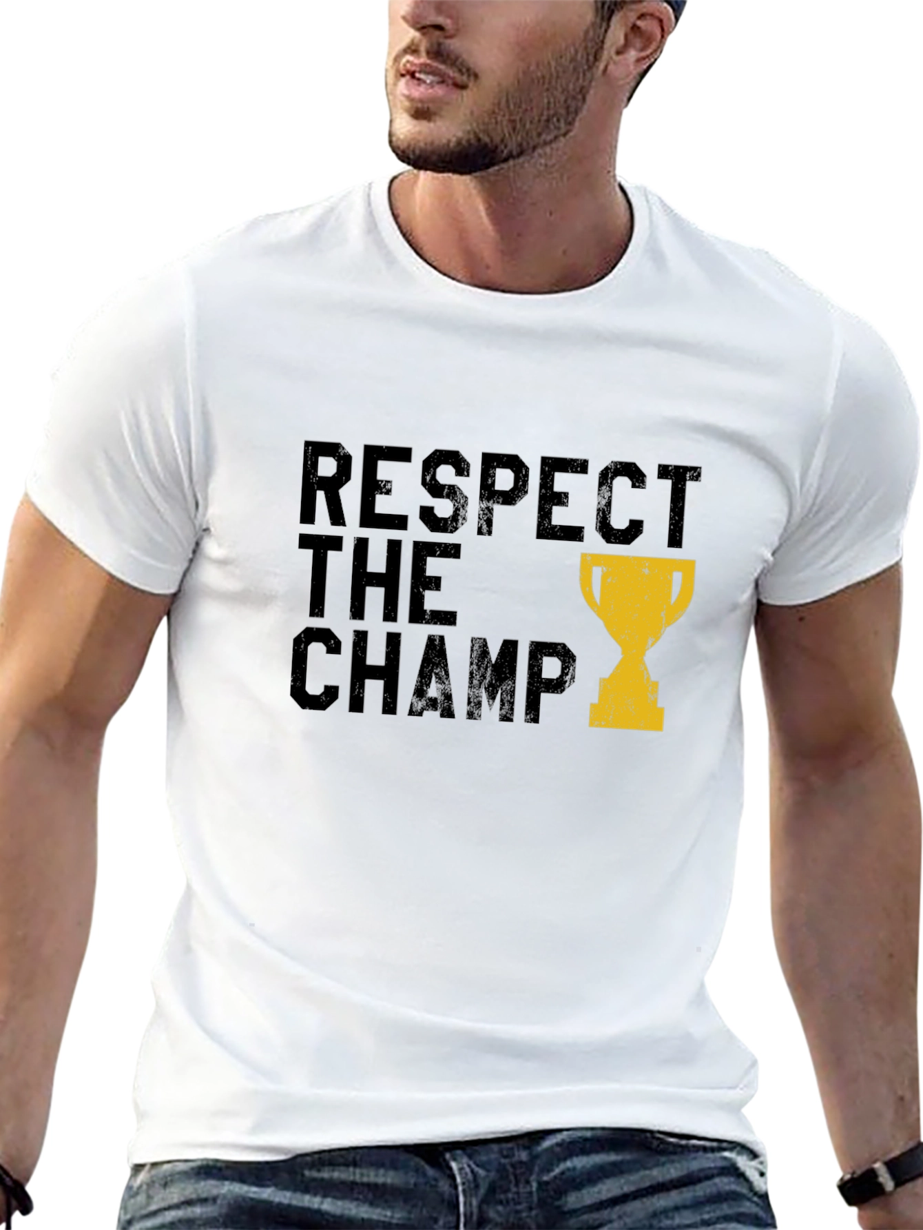 Respect the Champ Graphic Tee - Black