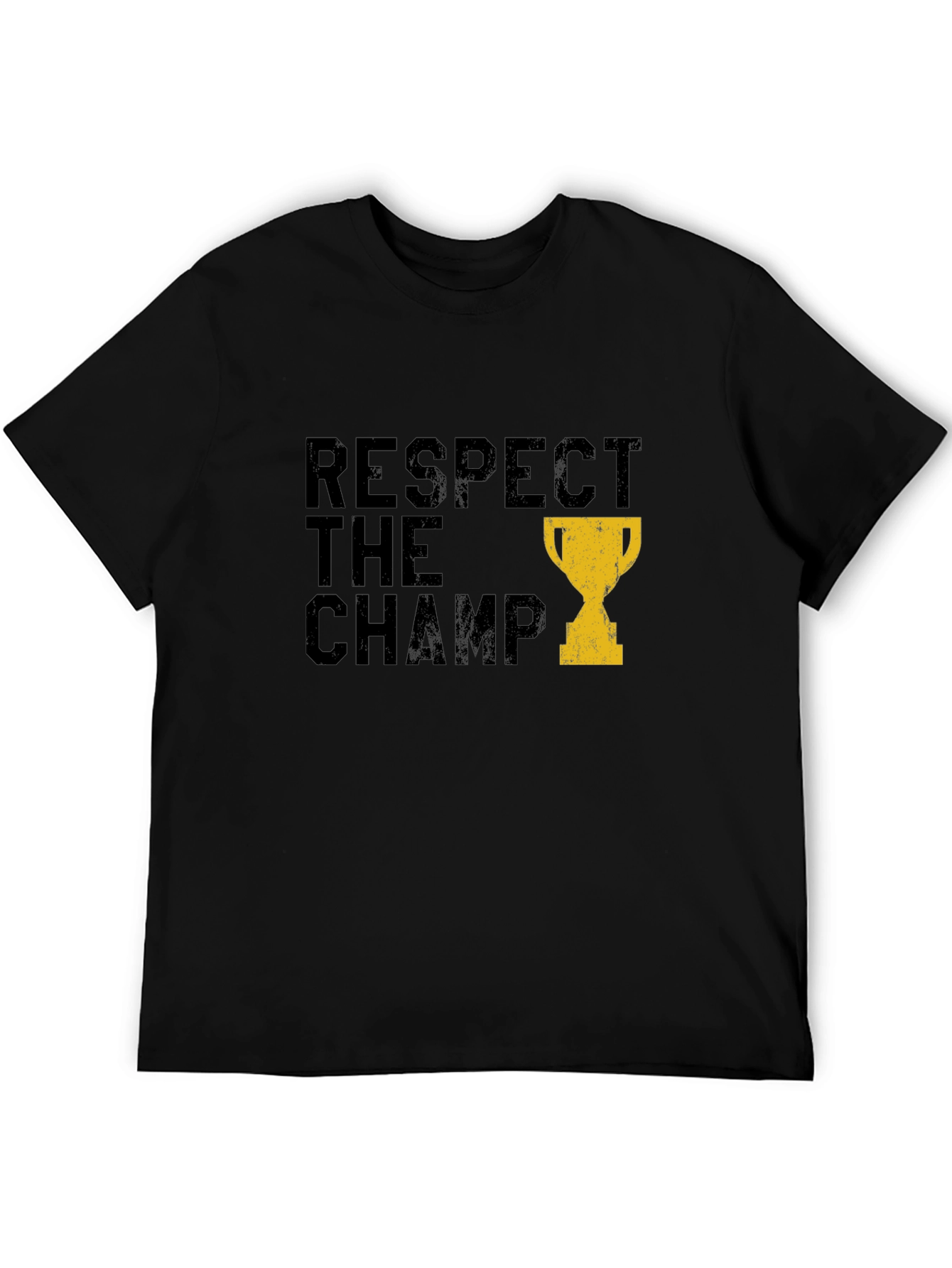 Respect the Champ Graphic Tee - Black