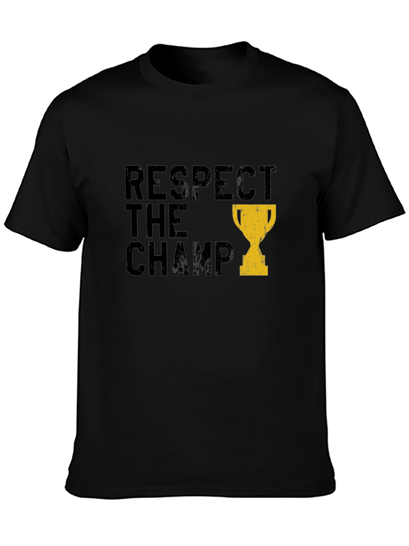 Respect the Champ Graphic Tee - Black