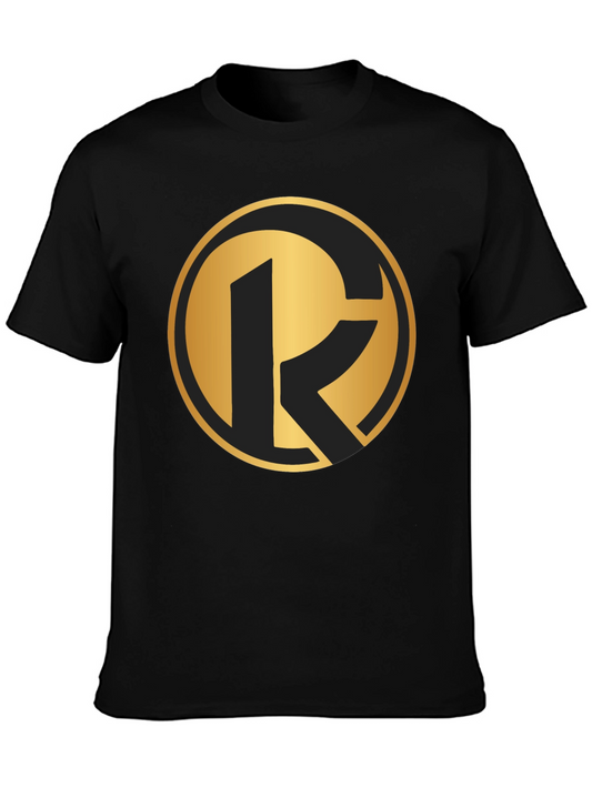 Bold Gold Logo Black T-Shirt