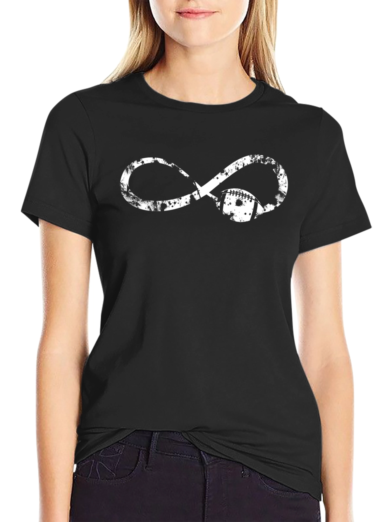 Infinity Football Graphic Tee - Black