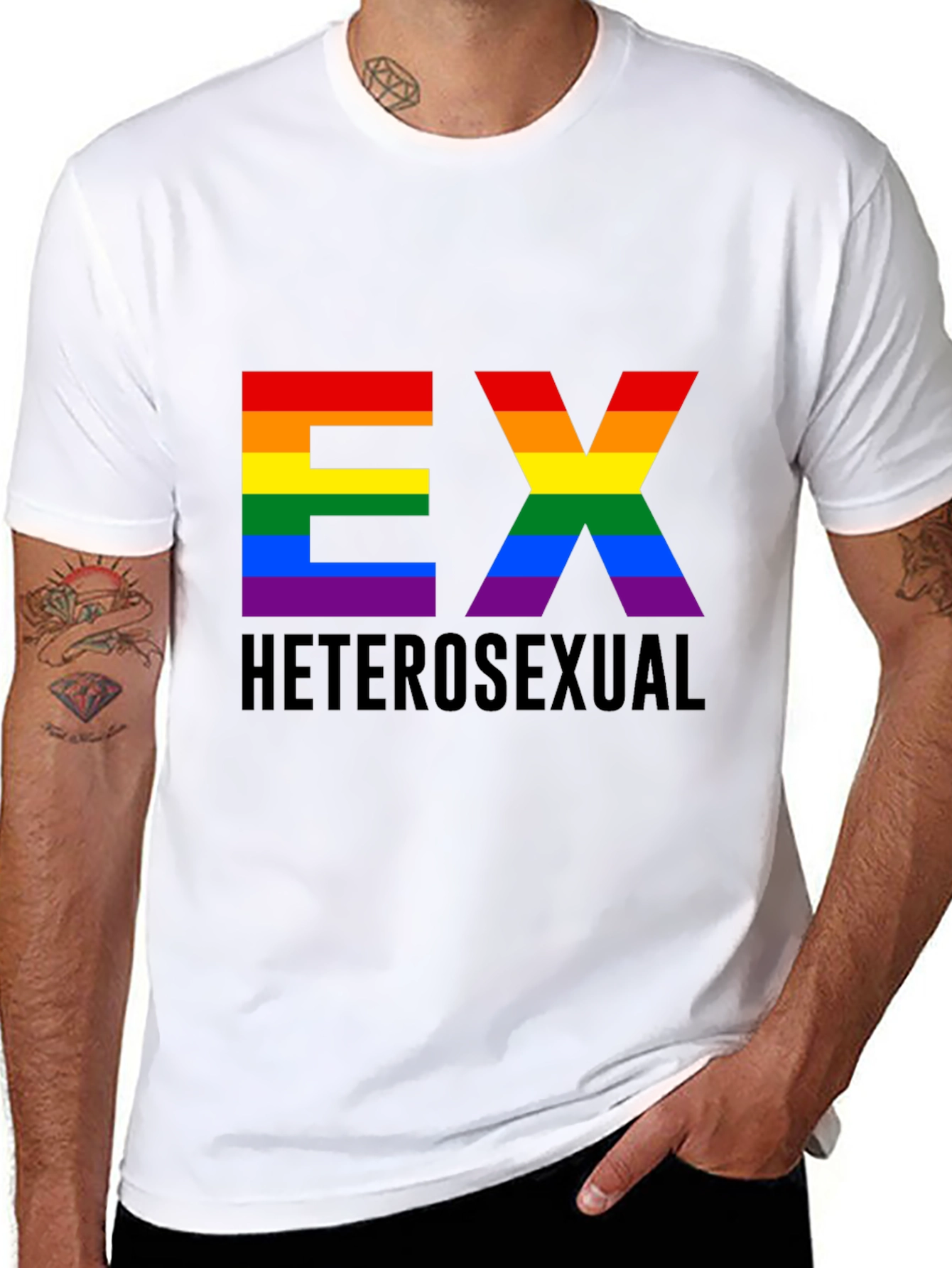 Ex Heterosexual LGBT Pride T-Shirt