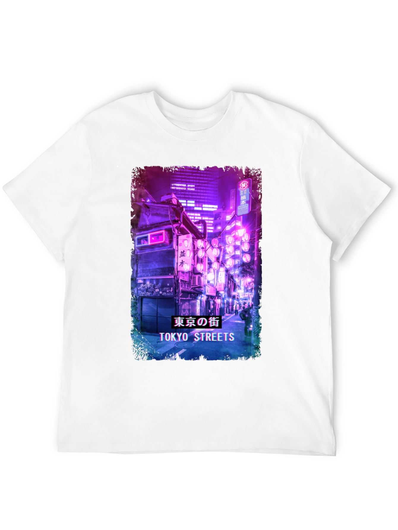 Tokyo Streets Graphic Print Black T-Shirt