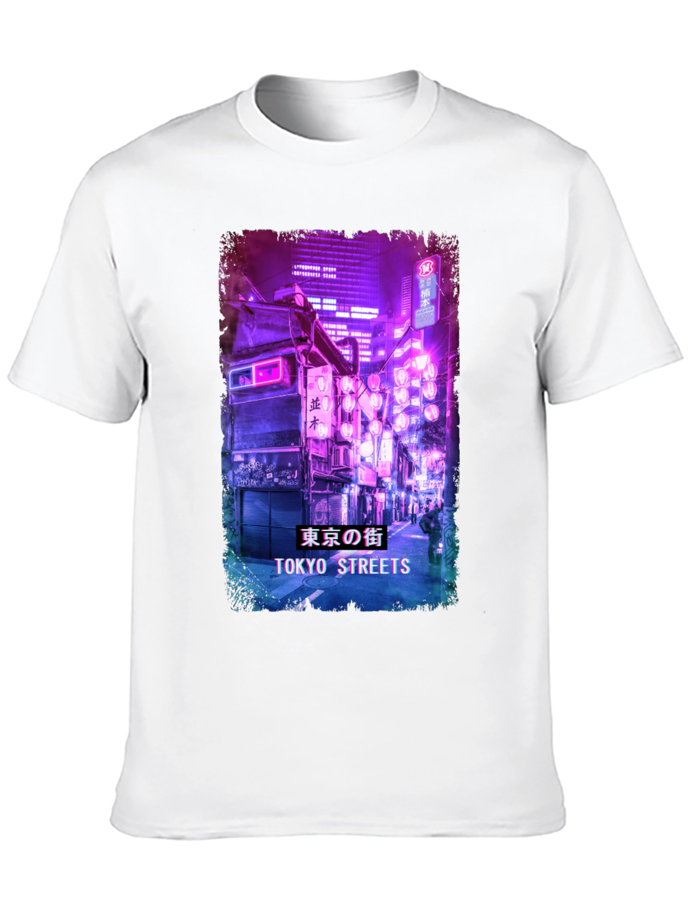 Tokyo Streets Graphic Print Black T-Shirt
