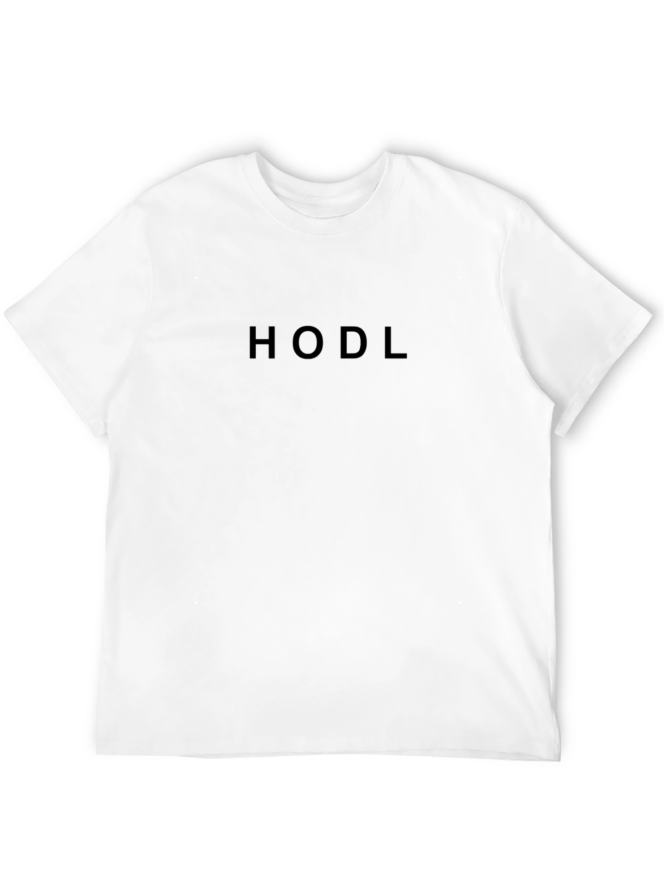 HODL Crypto Tee - Black Cotton Crew Neck