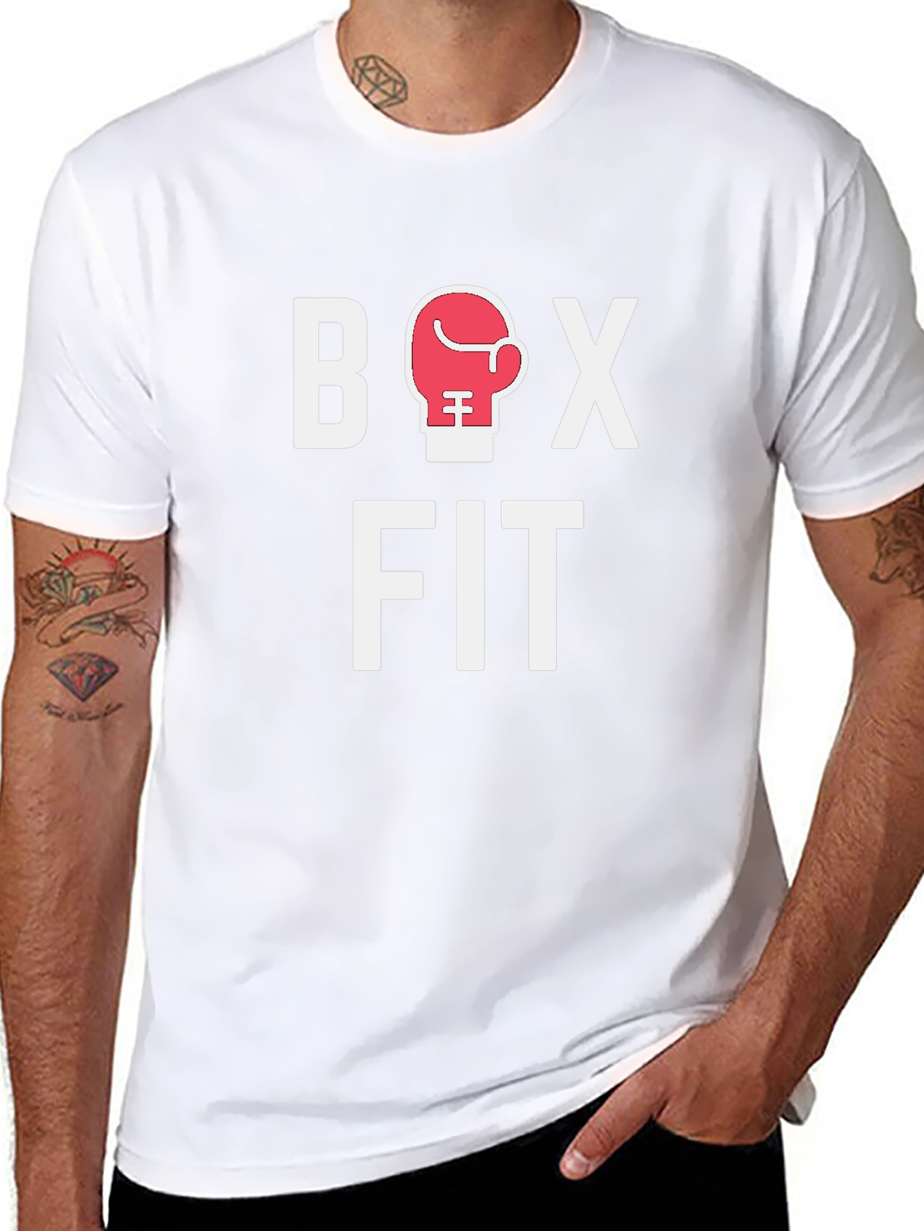 Box Fit Black T-Shirt