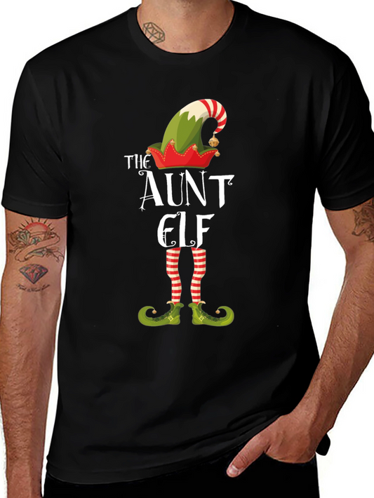 Funny Aunt Elf Christmas T-Shirt