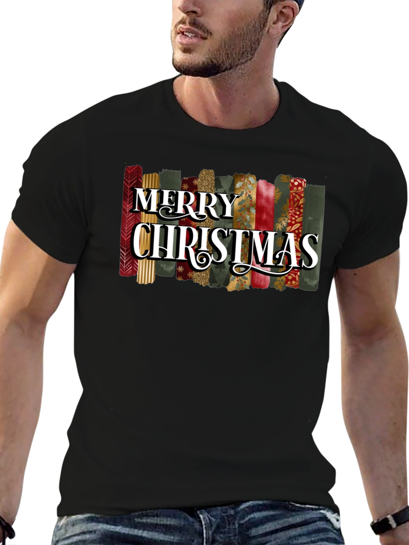 Festive Merry Christmas Graphic Tee
