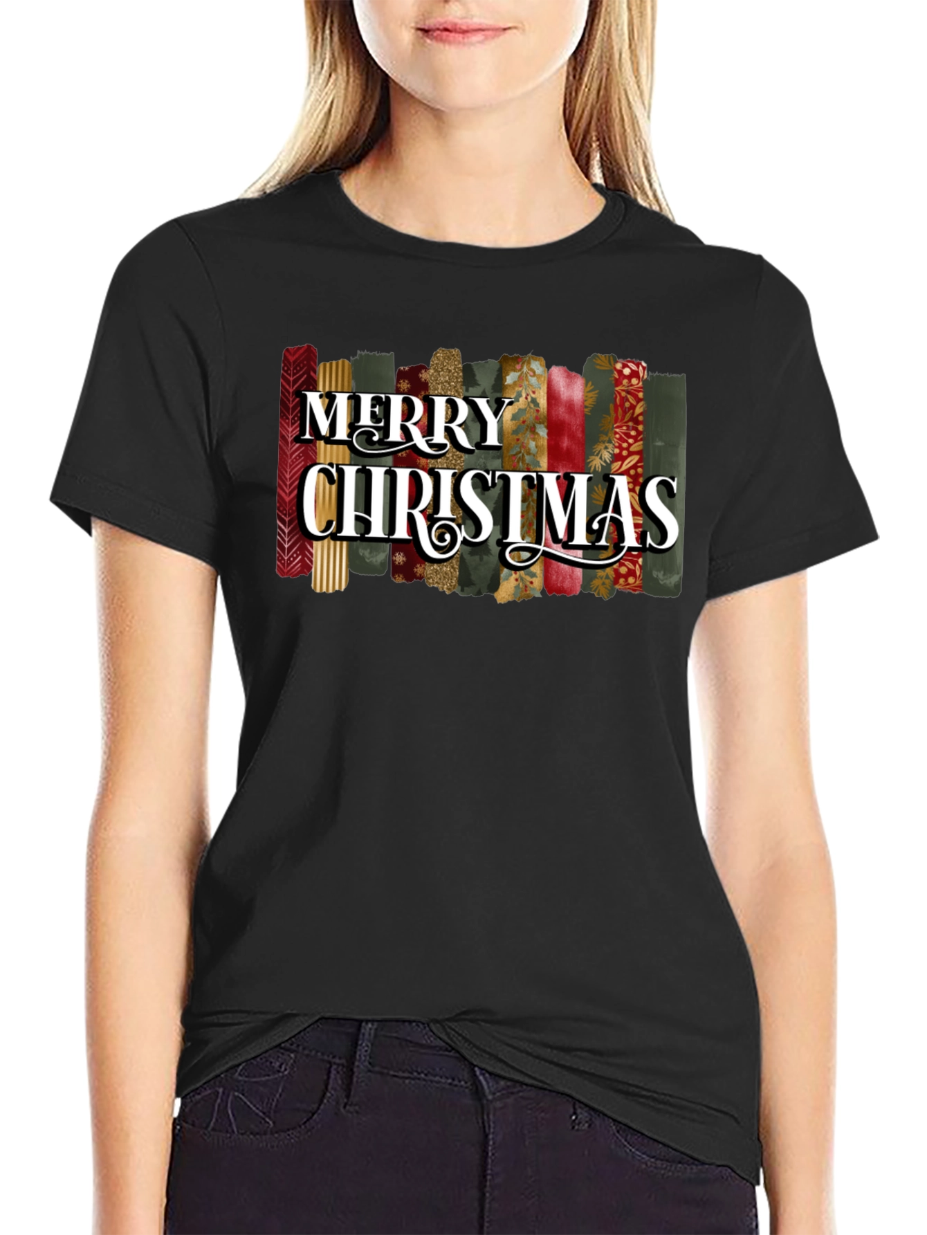 Festive Merry Christmas Graphic Tee
