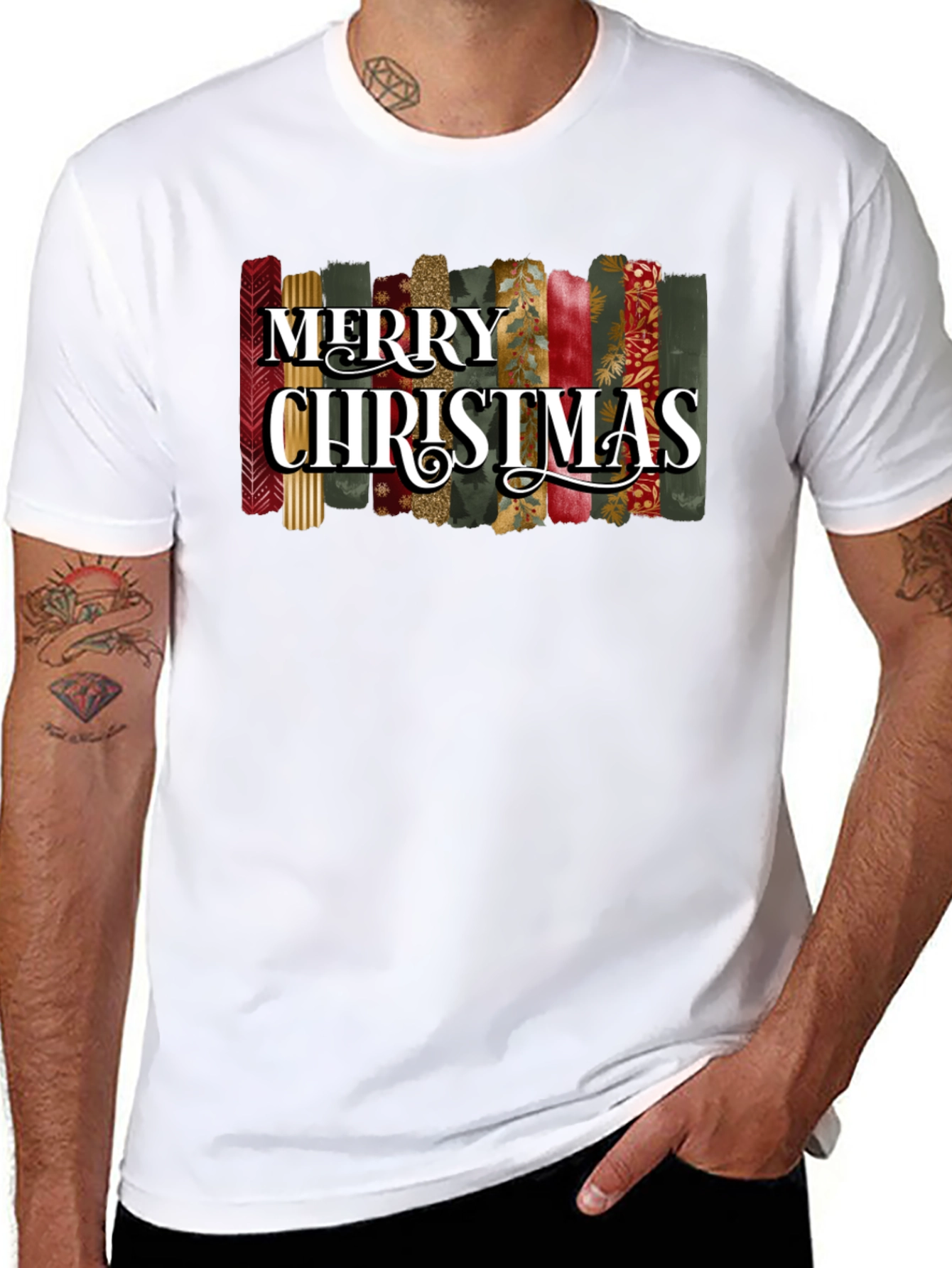 Festive Merry Christmas Graphic Tee