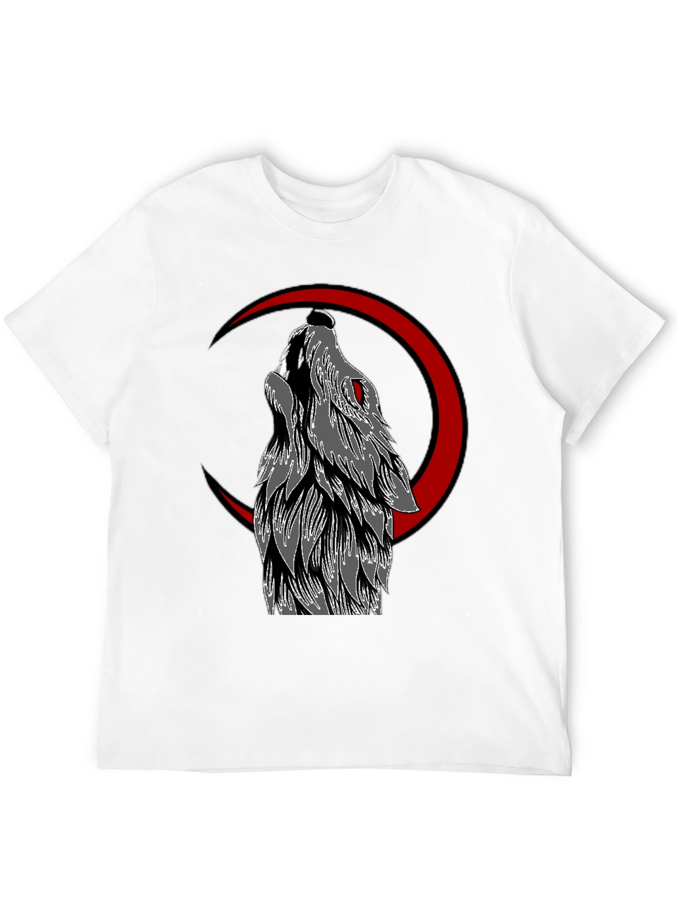 Wolf Moon Graphic Tee - Mens Black T-Shirt