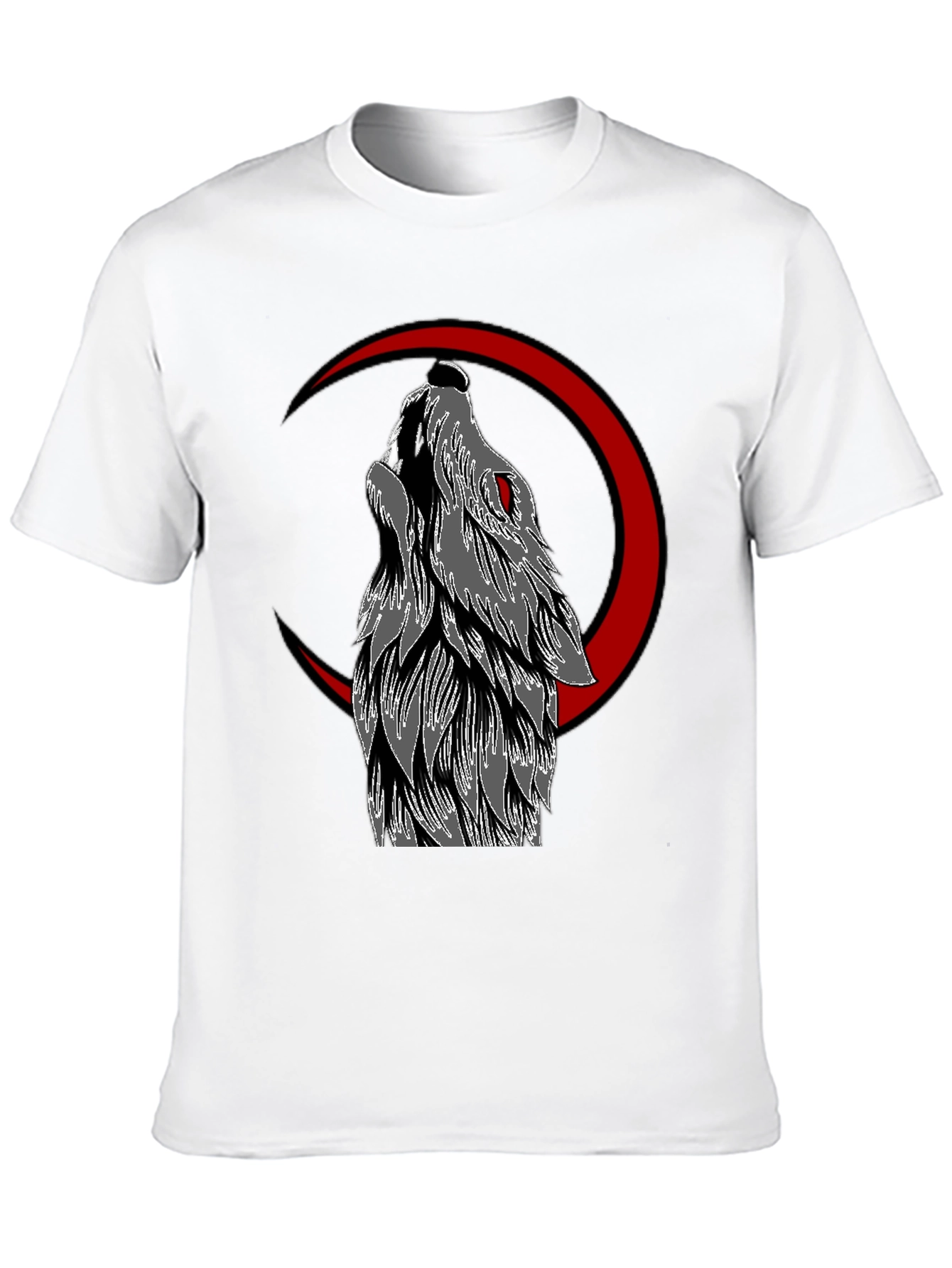 Wolf Moon Graphic Tee - Mens Black T-Shirt