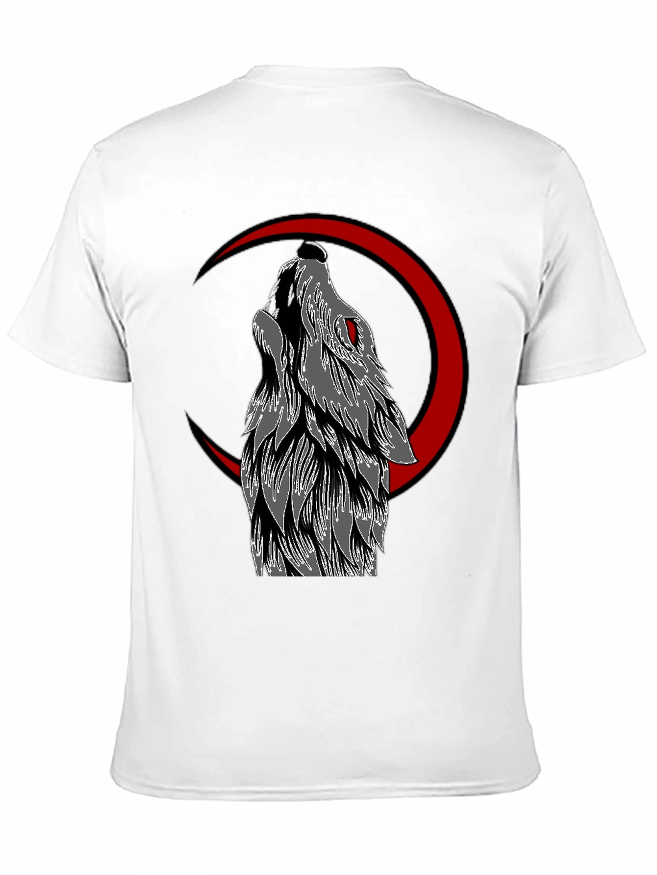 Wolf Moon Graphic Tee - Mens Black T-Shirt