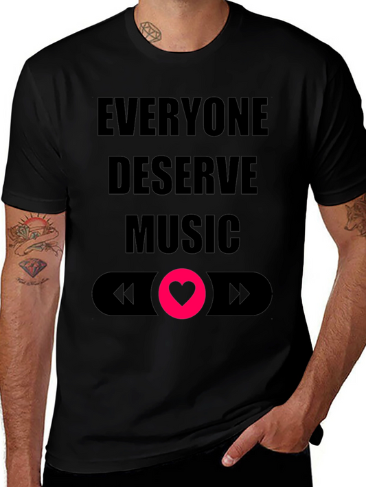 Everyone Deserves Music Graphic T-Shirt