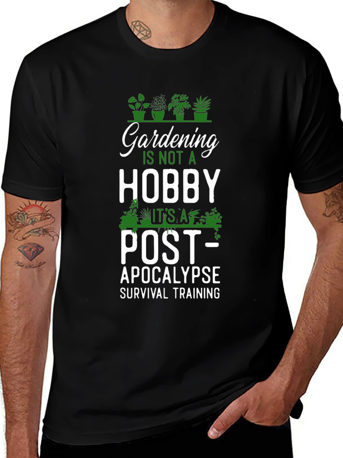 Gardening Post-Apocalypse Survival Training T-Shirt