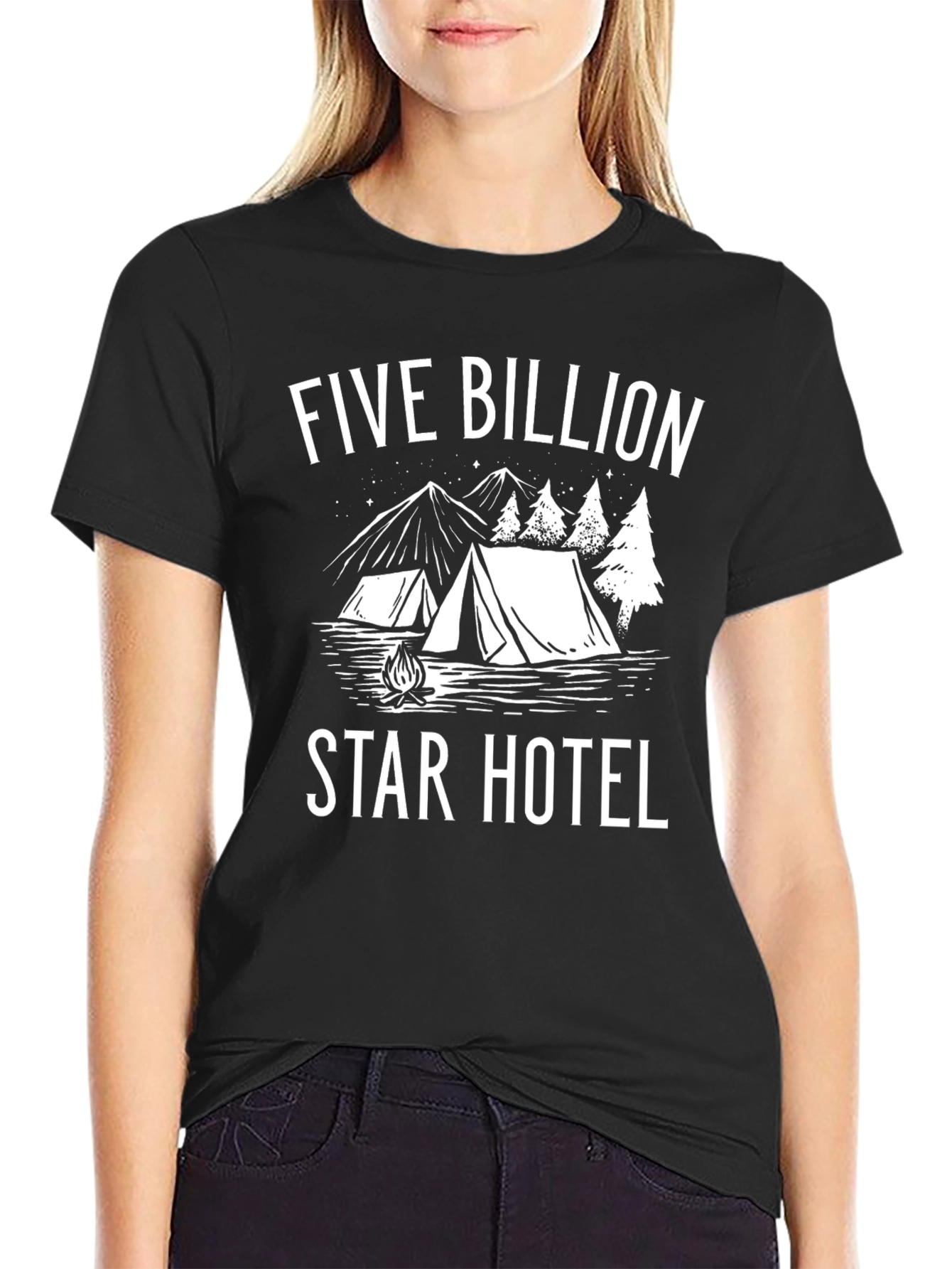 Five Billion Star Hotel Camping T-Shirt