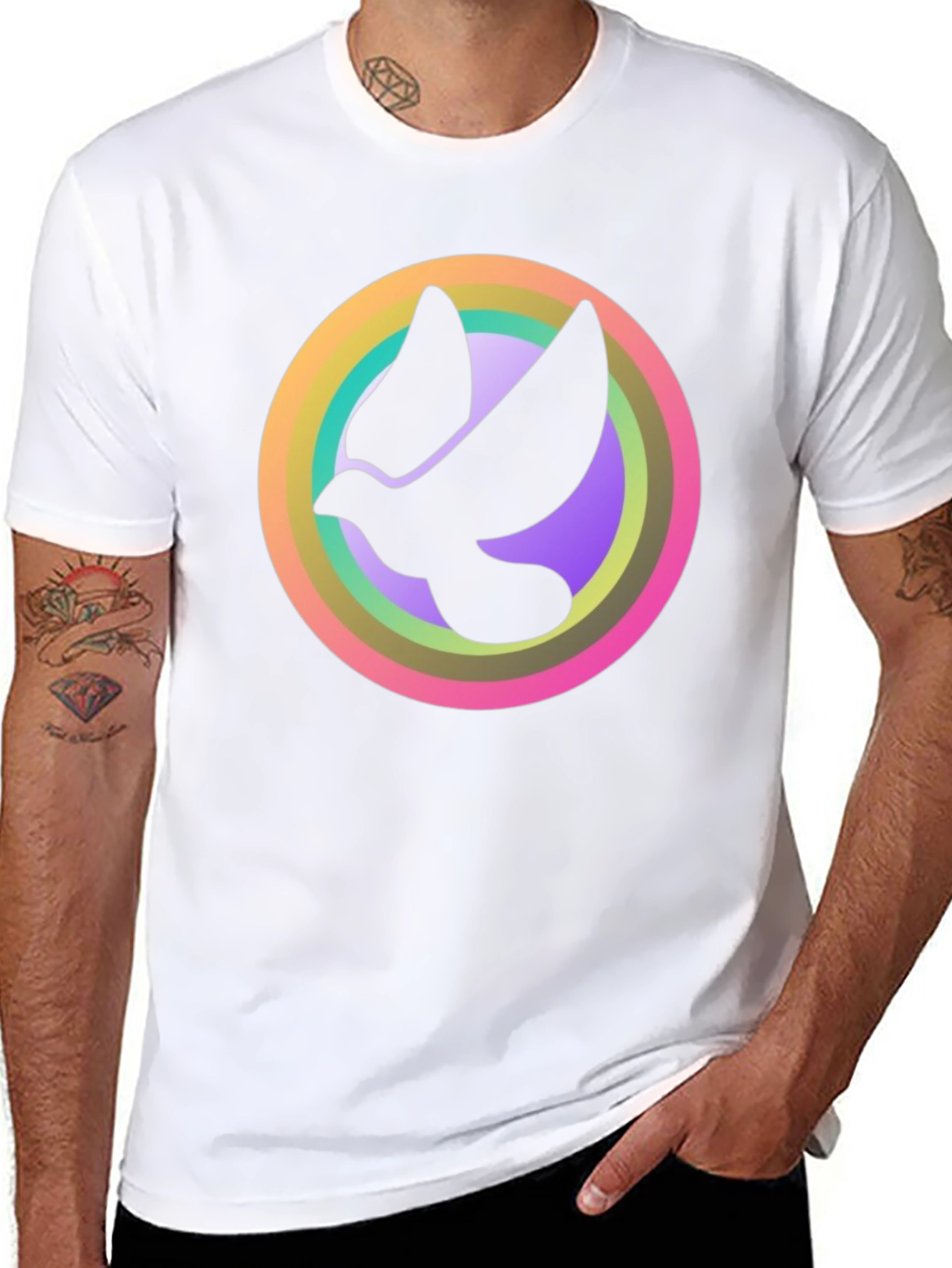 Dove Silhouette Graphic Tee