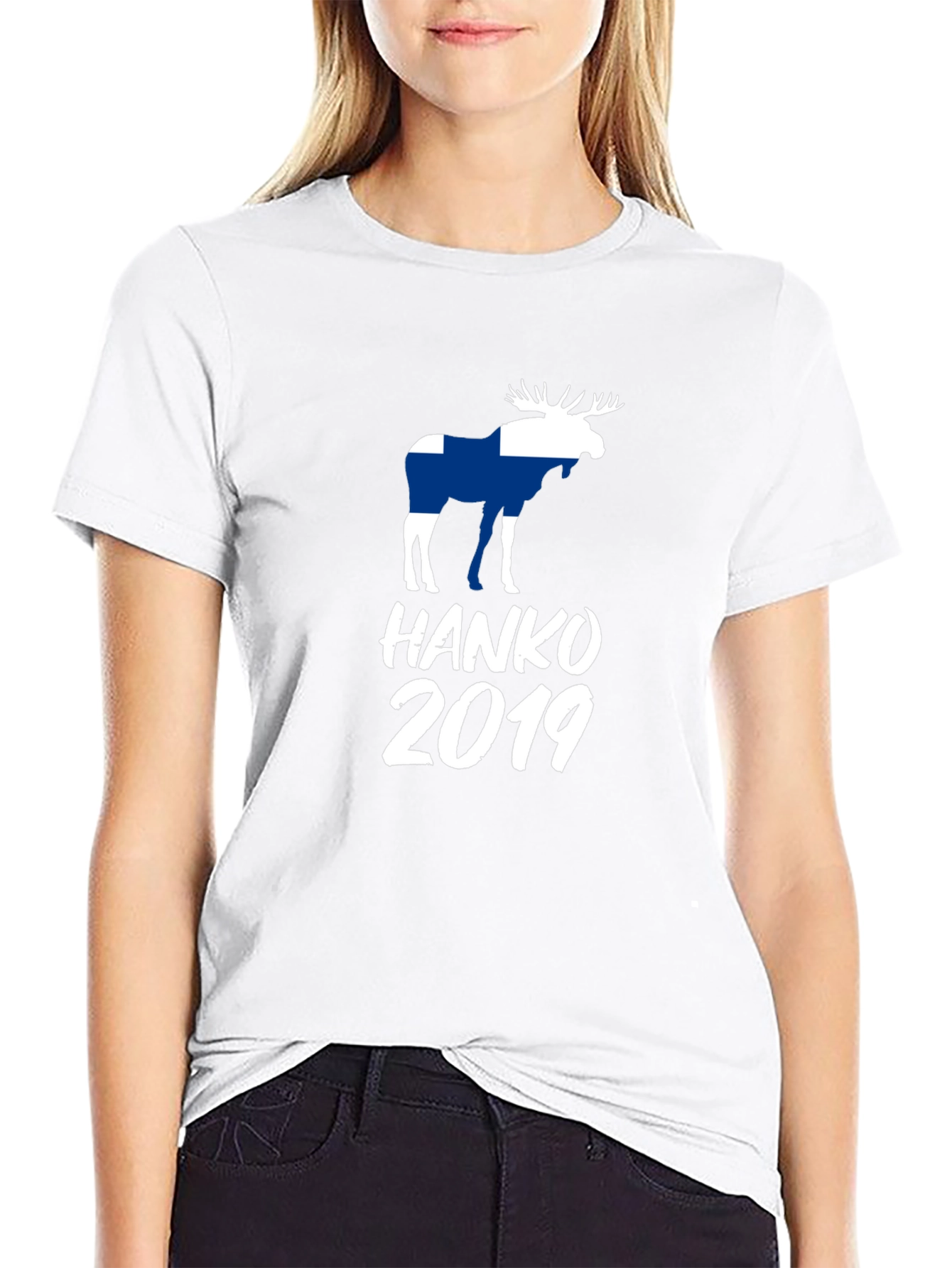 Finland Moose Hanko 2019 Black T-Shirt