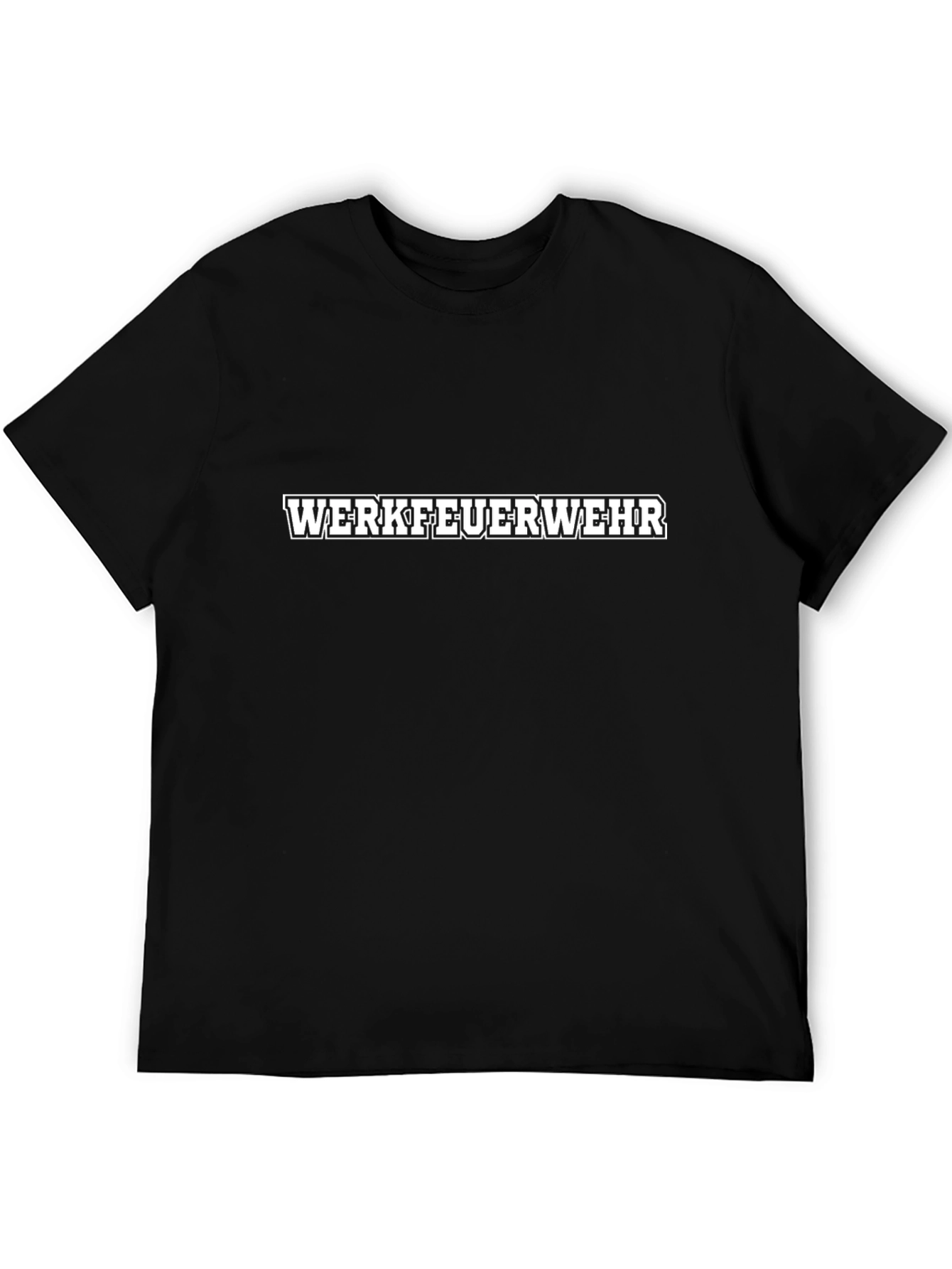 Werkfeuerwehr T-Shirt Black Cotton
