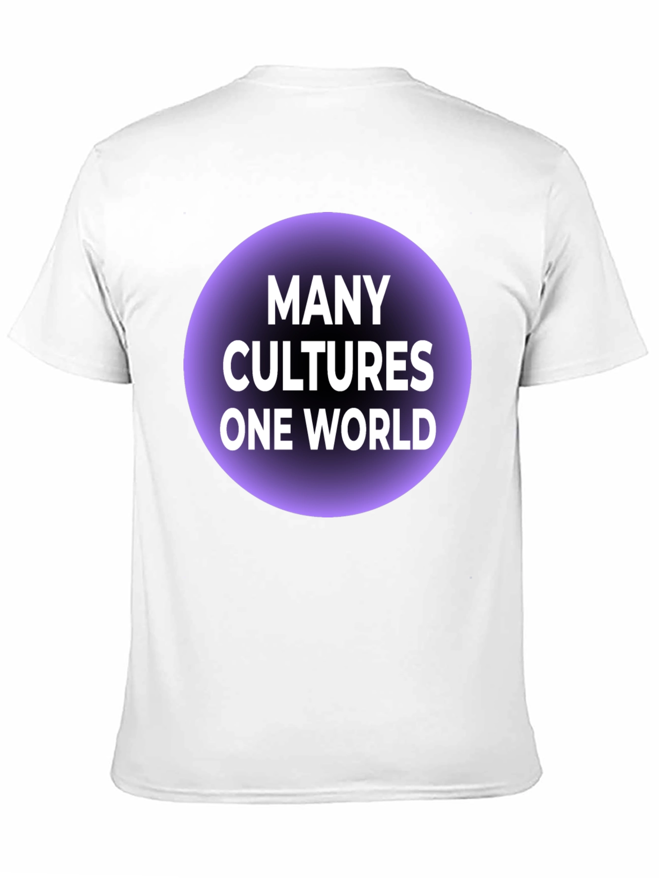 Many Cultures One World Graphic Tee - Black