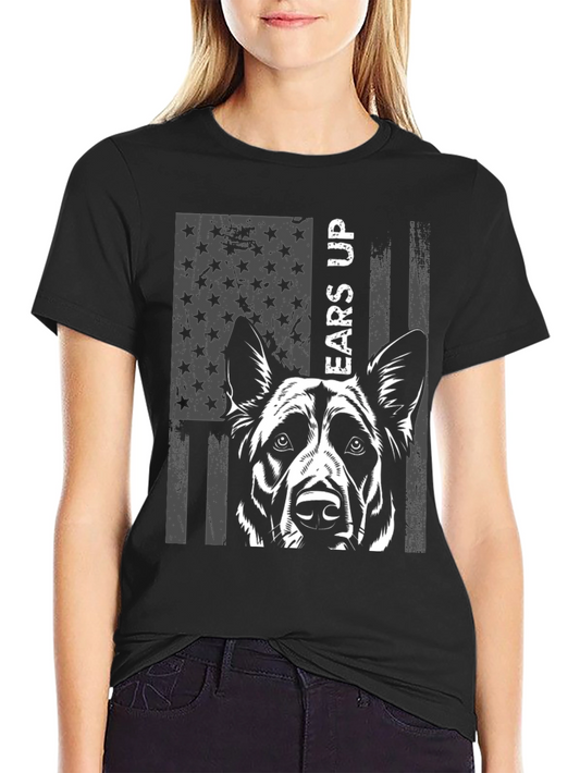 Ears Up Dog Graphic Tee