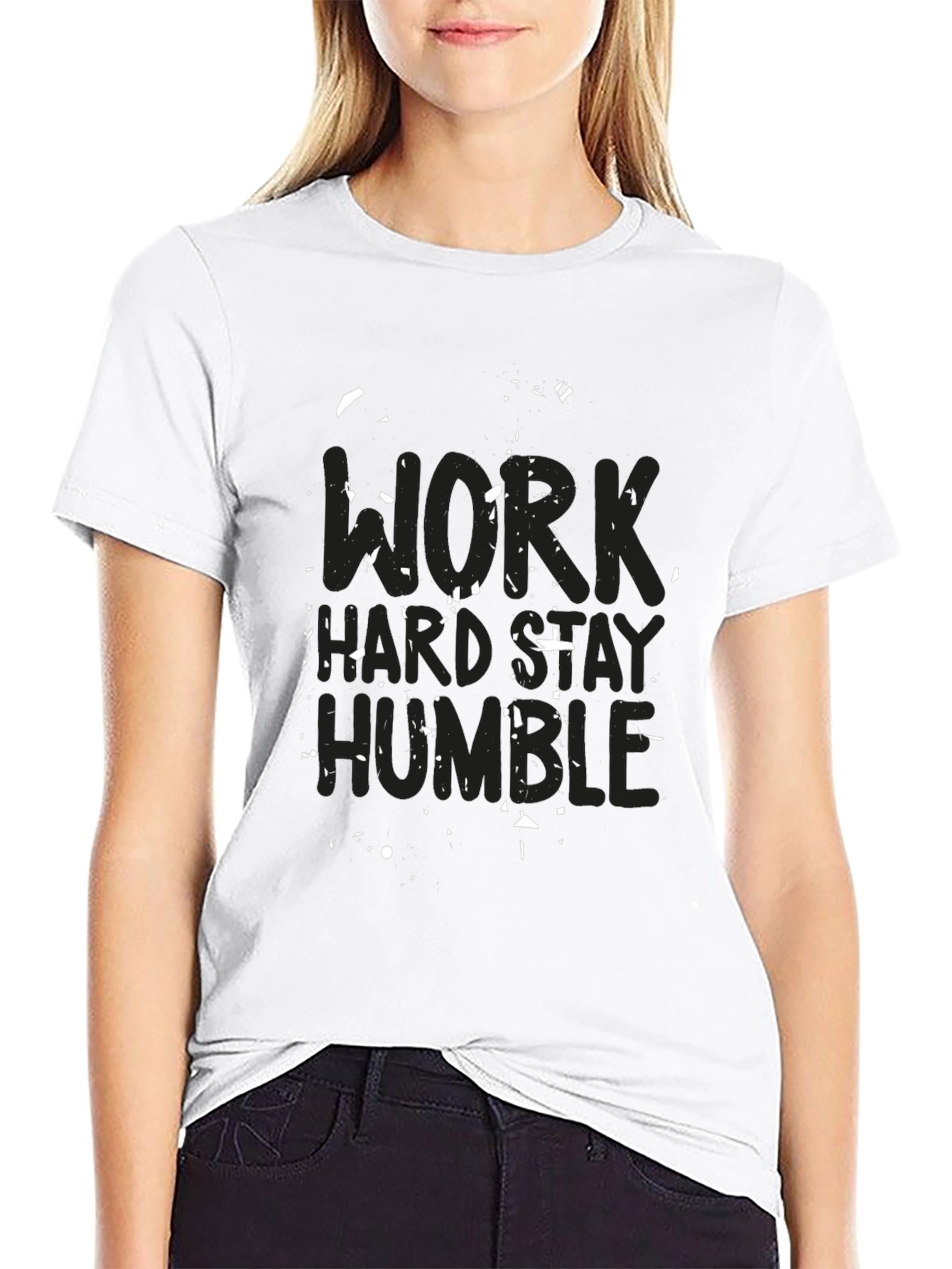 Work Hard Stay Humble Black T-Shirt