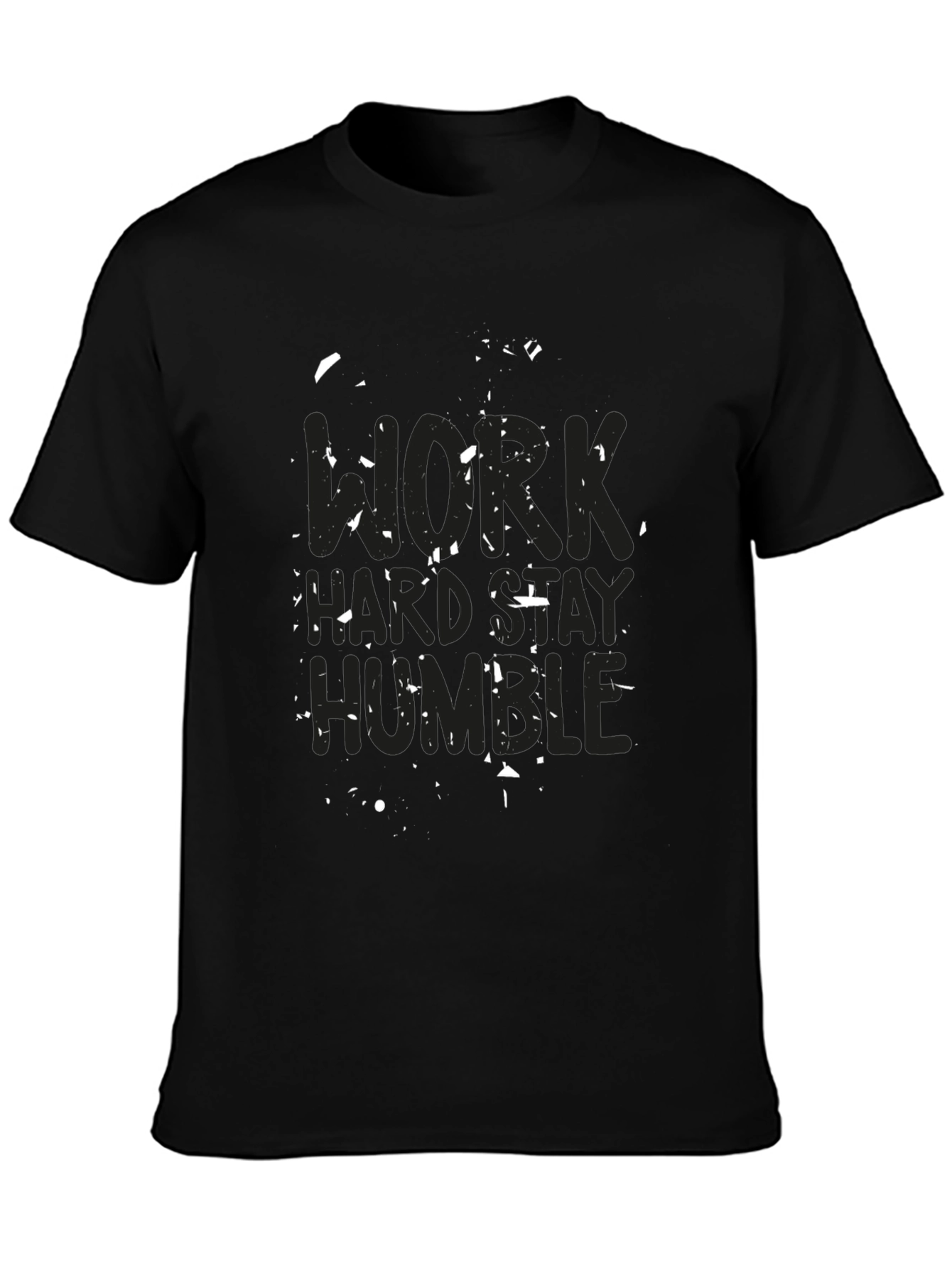Work Hard Stay Humble Black T-Shirt